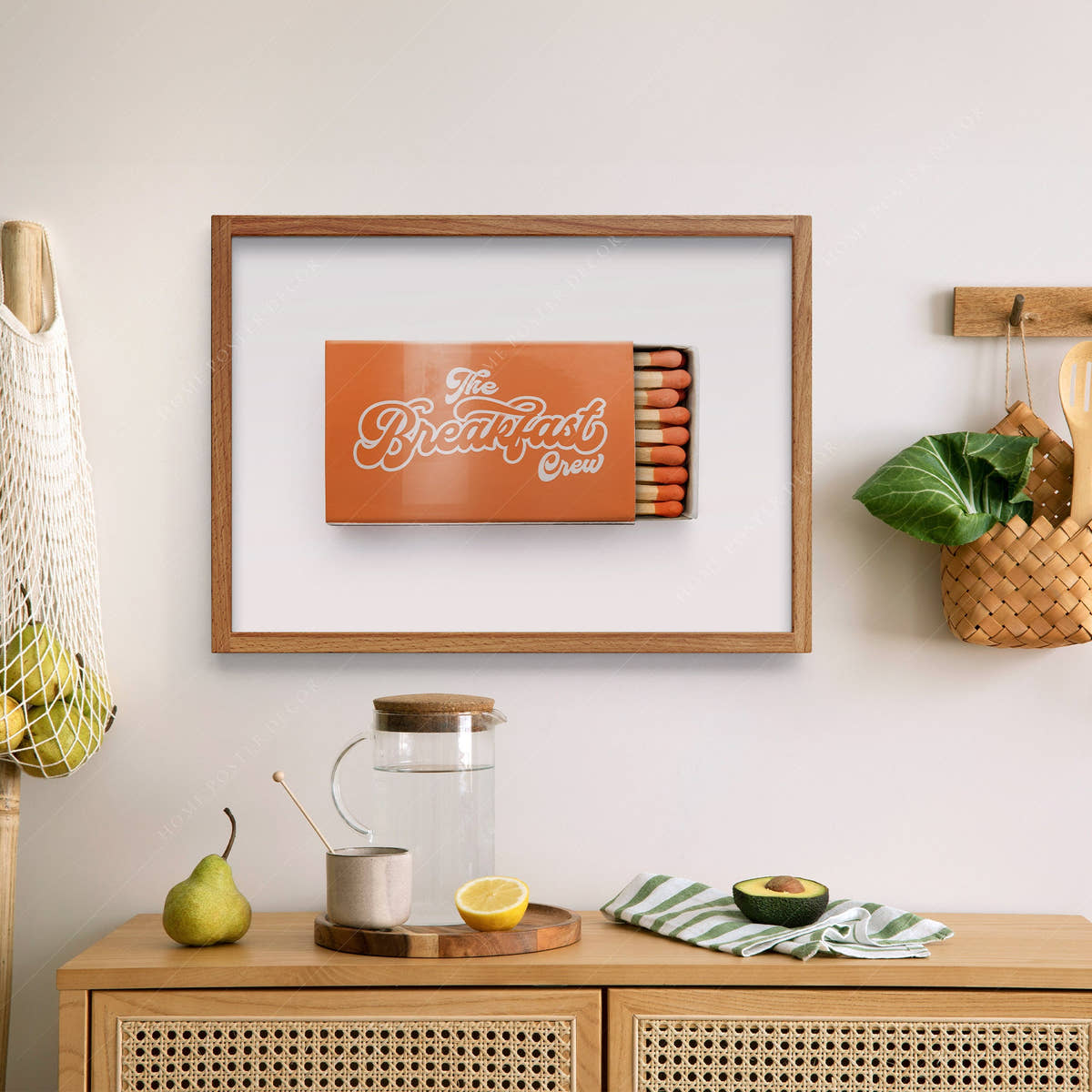 The Breakfast Crew, Kitchen wall art, Family gift