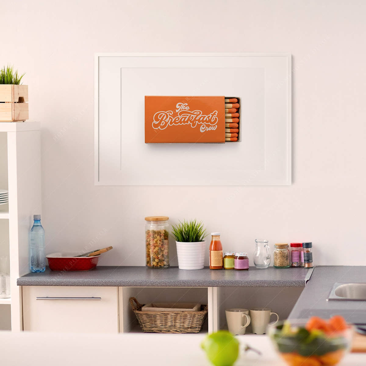The Breakfast Crew, Kitchen wall art, Family gift