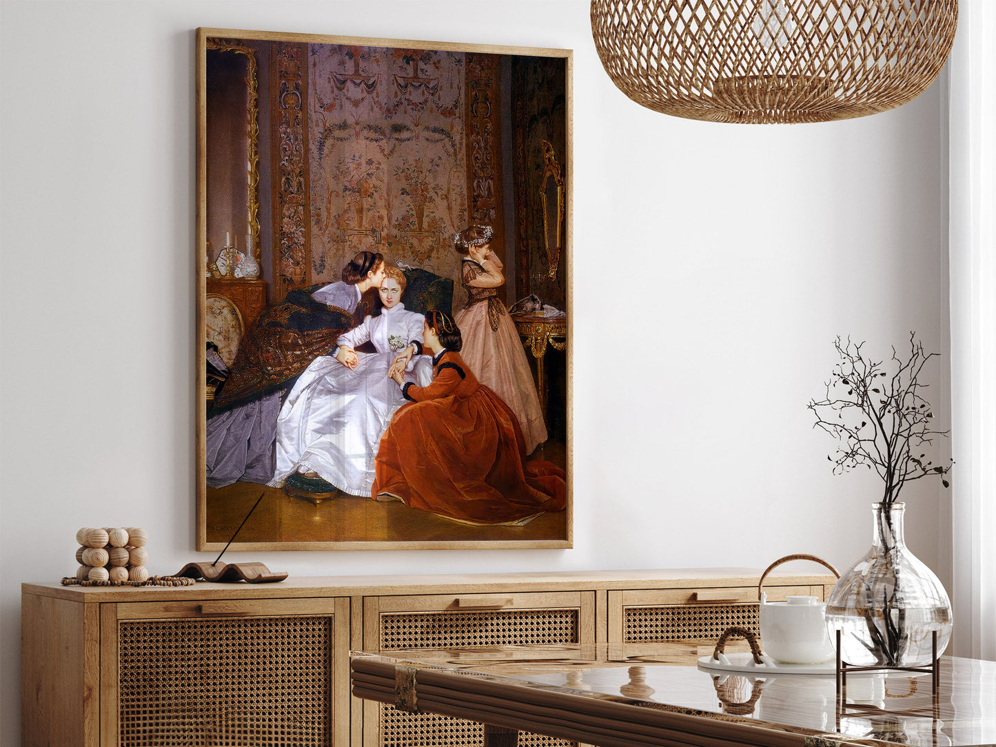 The Reluctant Bride by Auguste Toulmouche, Victorian era wall art