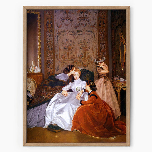 The Reluctant Bride by Auguste Toulmouche, Victorian era wall art