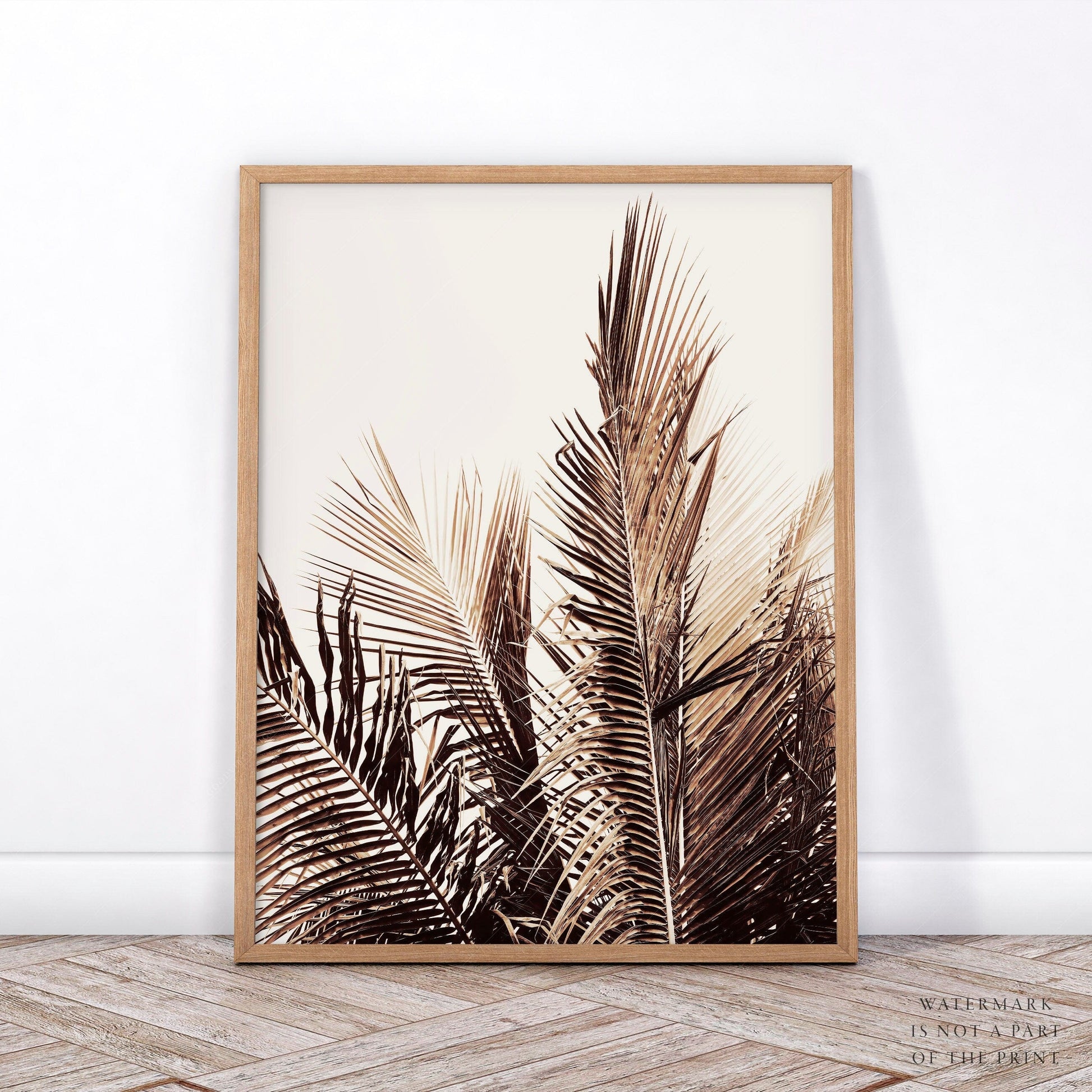 Tropical Print, Summer Wall Decor, Coconut Tree, Palm Leaf