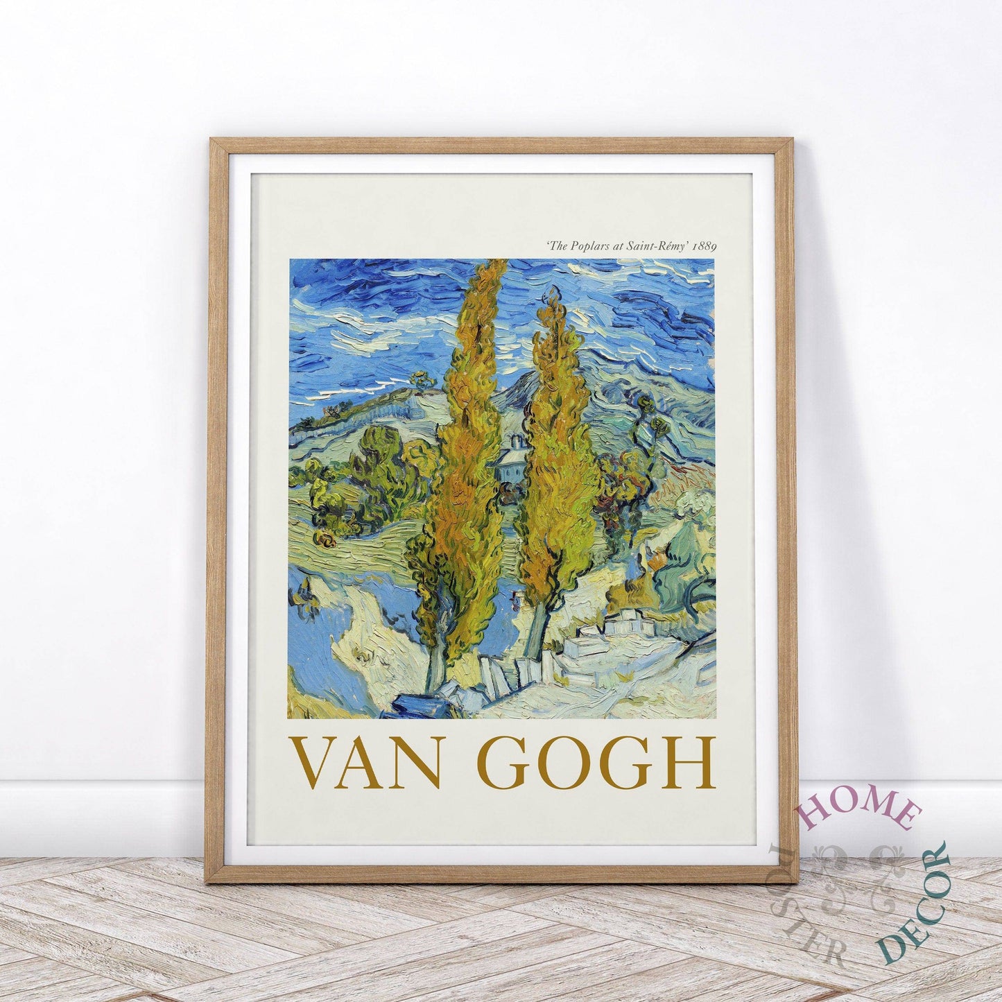 Van Gogh Art, The Poplars, Tree Landscape, Living Room Wall Art