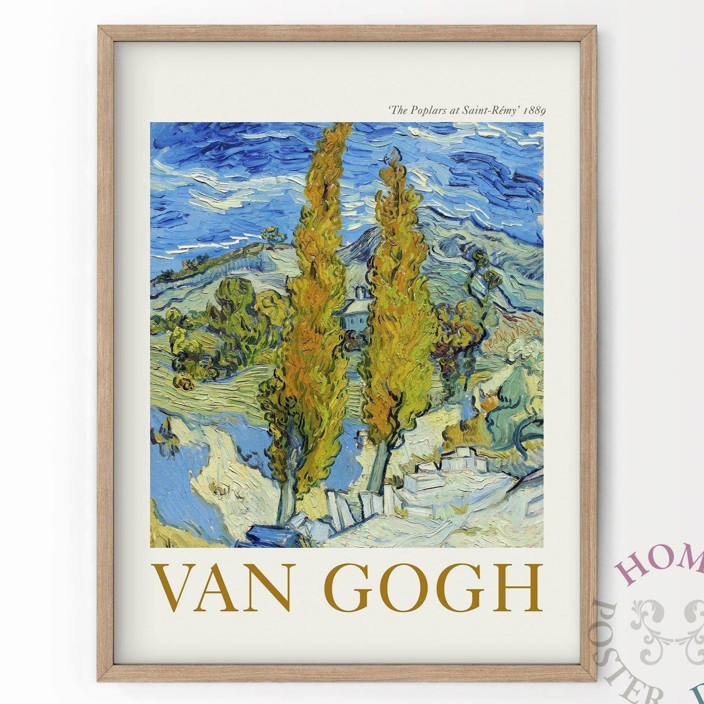 Van Gogh Art, The Poplars, Tree Landscape, Living Room Wall Art