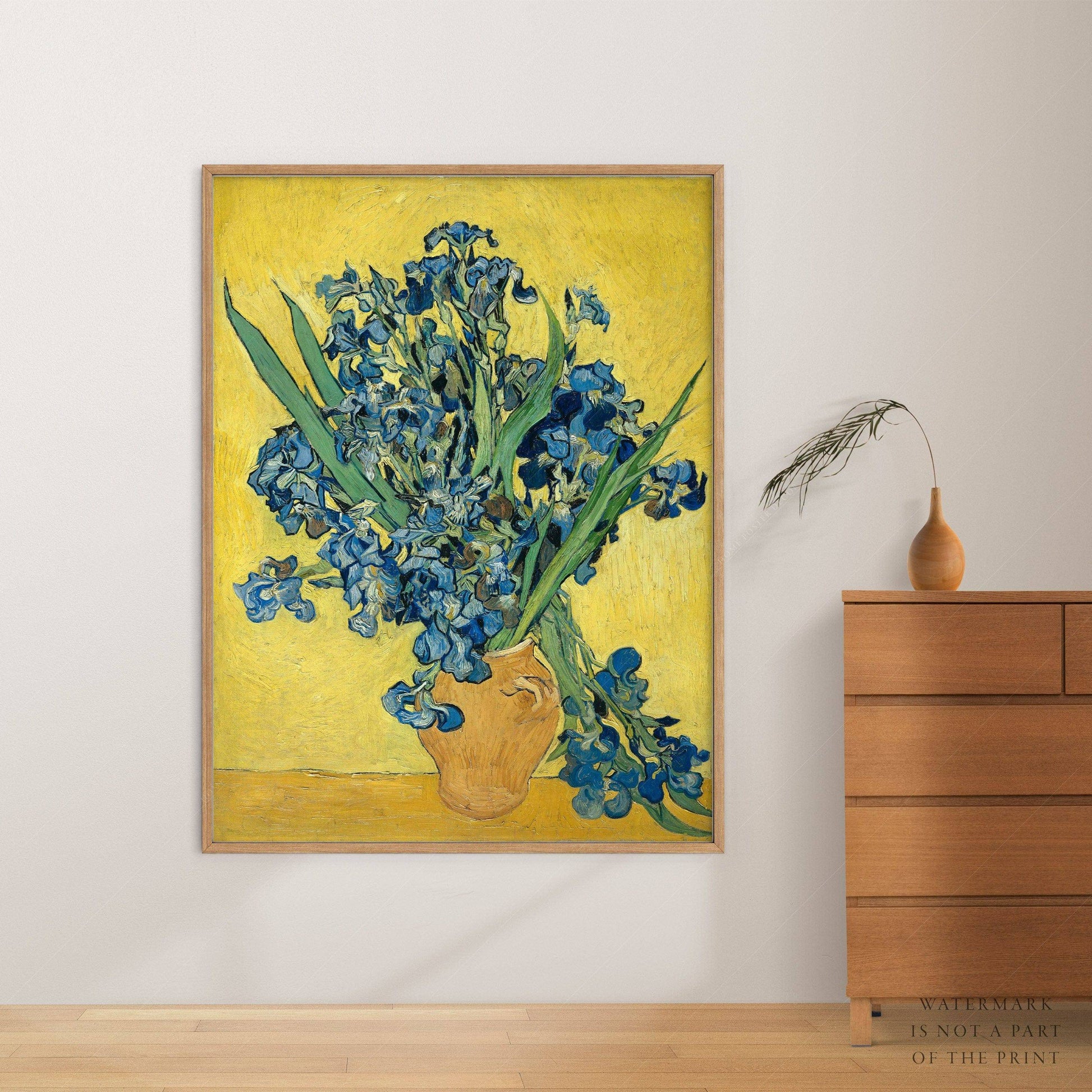 Van Gogh Irises, Irises in a Vase, Floral Wall Art, Van Gogh Flowers