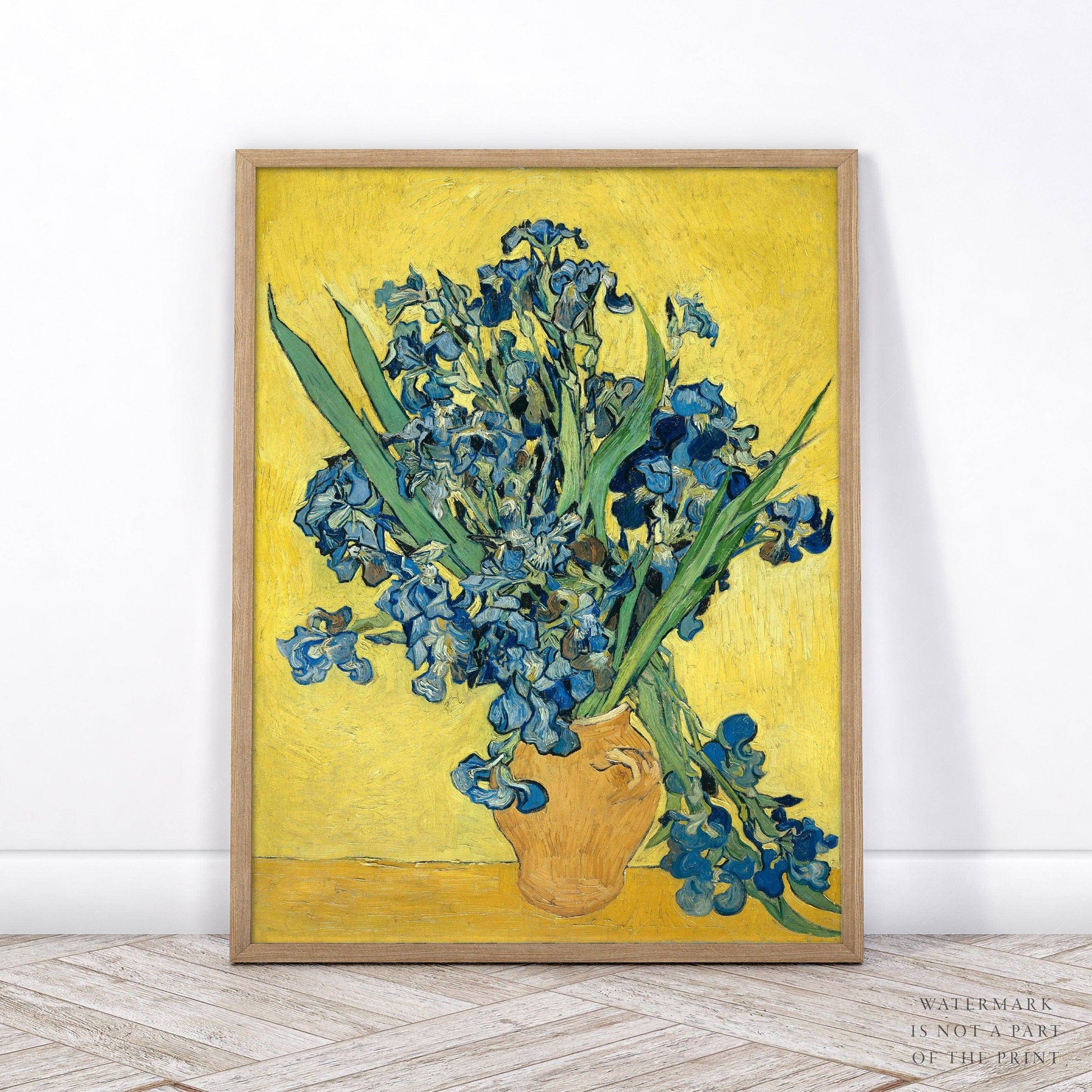 Van Gogh Irises, Irises in a Vase, Floral Wall Art, Van Gogh Flowers