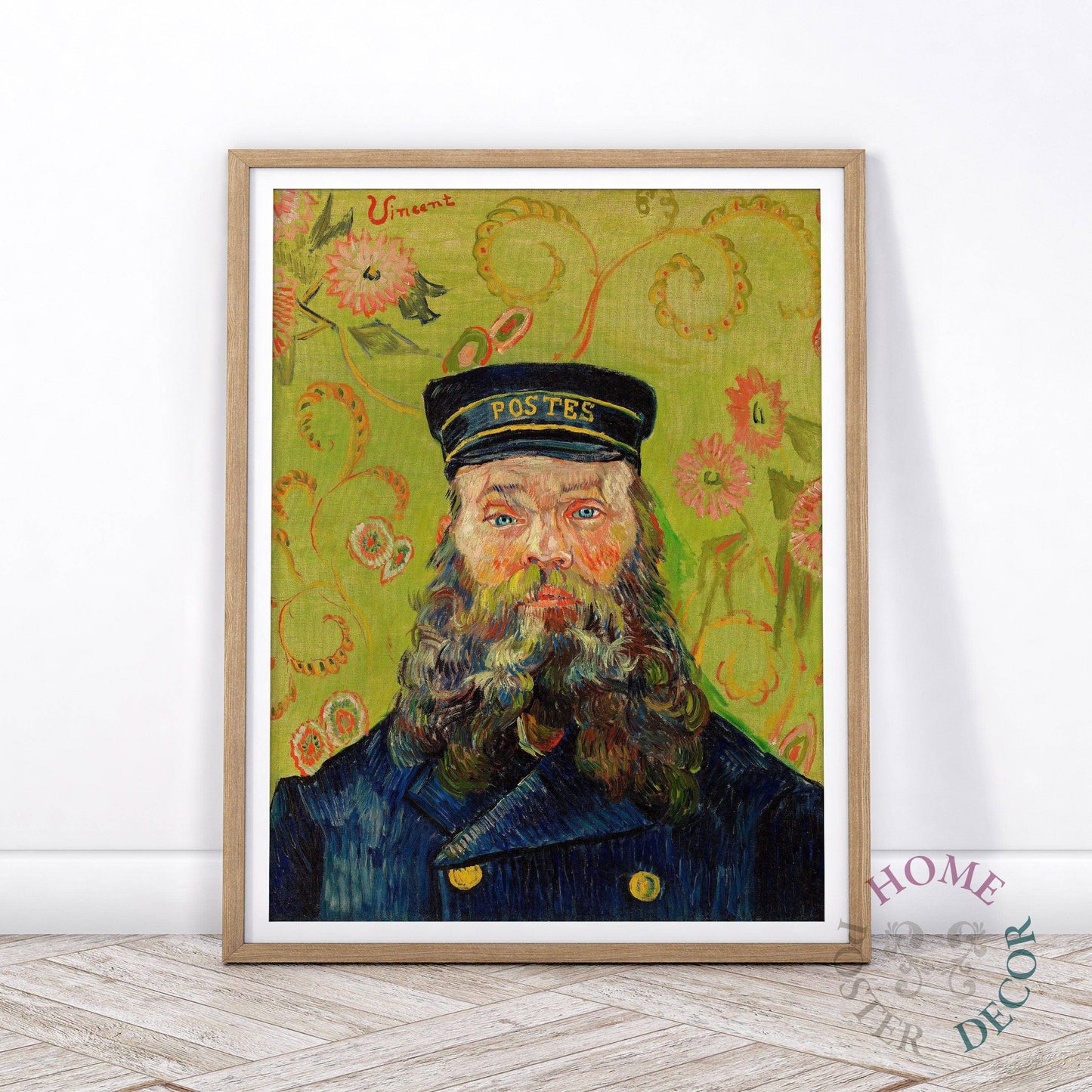 Van Gogh Portrait, The Postman Joseph Roulin, Post-Impressionist Art