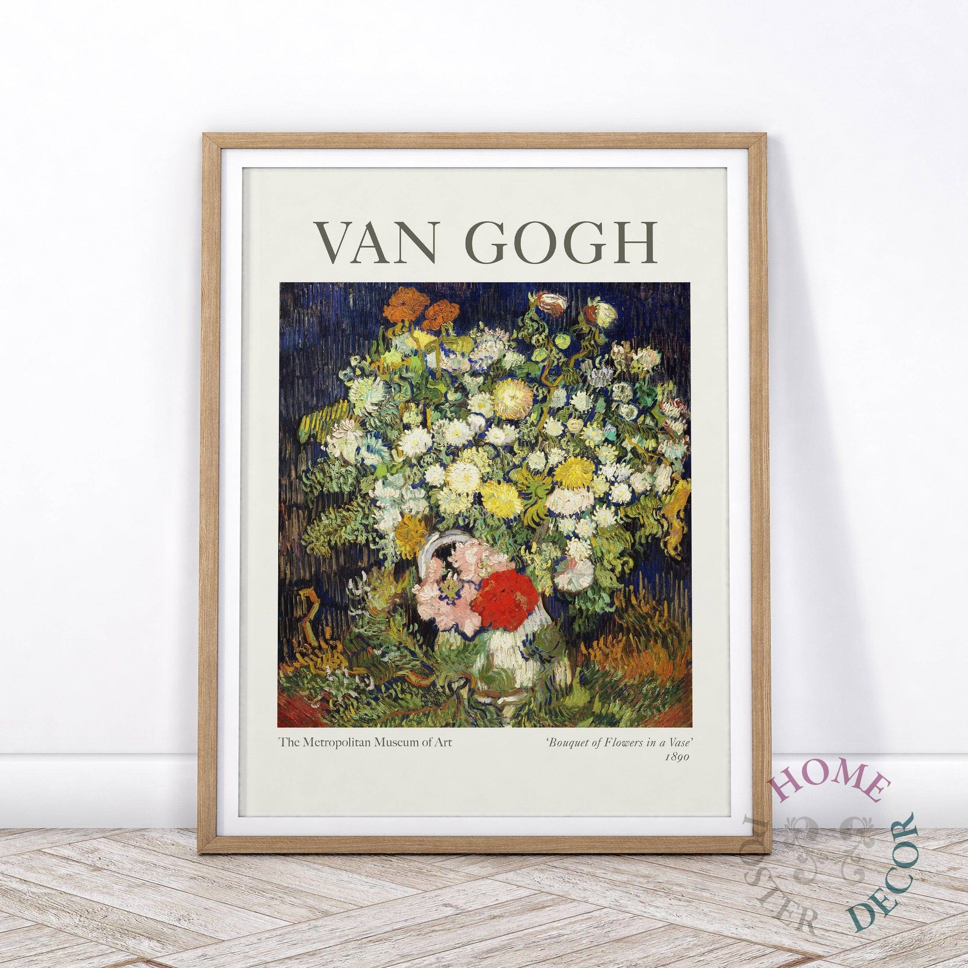 Van Gogh Poster, Bouquet of Flowers in a Vase, Anniversary Gift