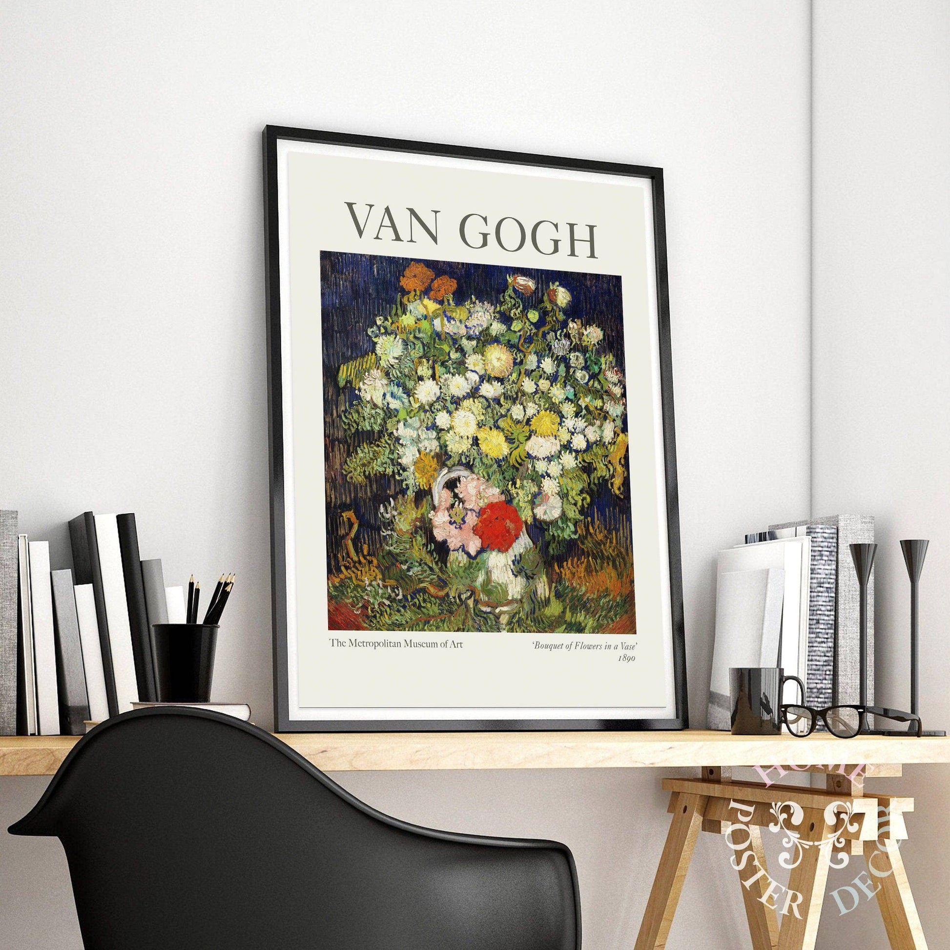 Van Gogh Poster, Bouquet of Flowers in a Vase, Anniversary Gift