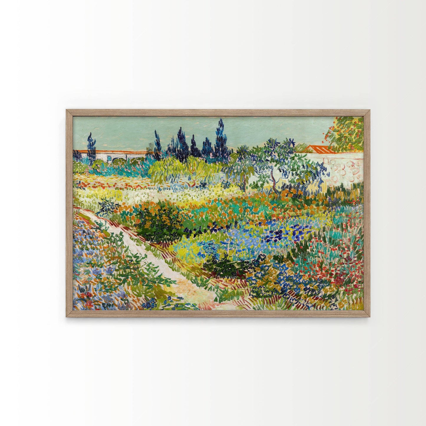 Van Gogh Poster, Garden at Arles, Colourful Garden, Gift Idea