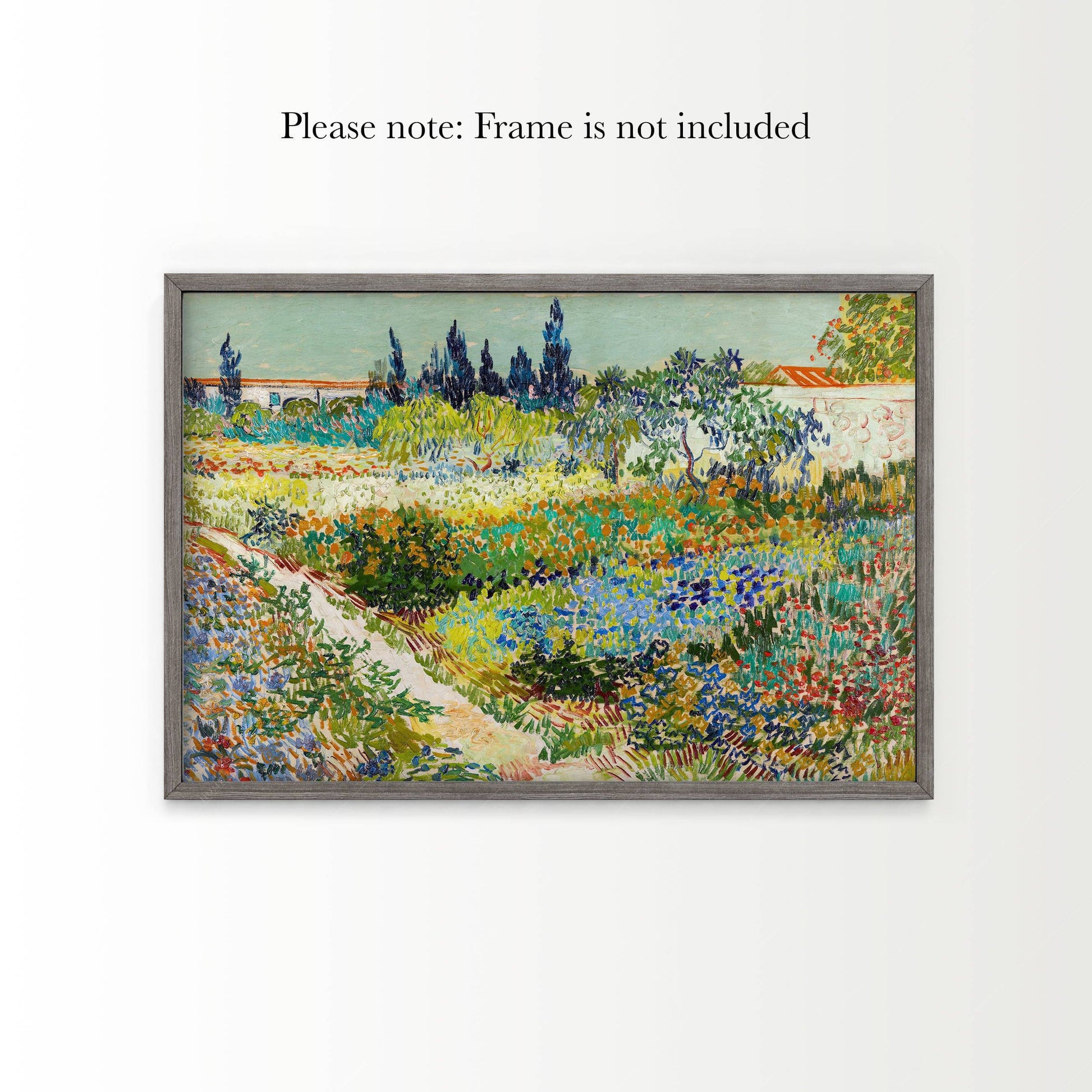 Van Gogh Poster, Garden at Arles, Colourful Garden, Gift Idea