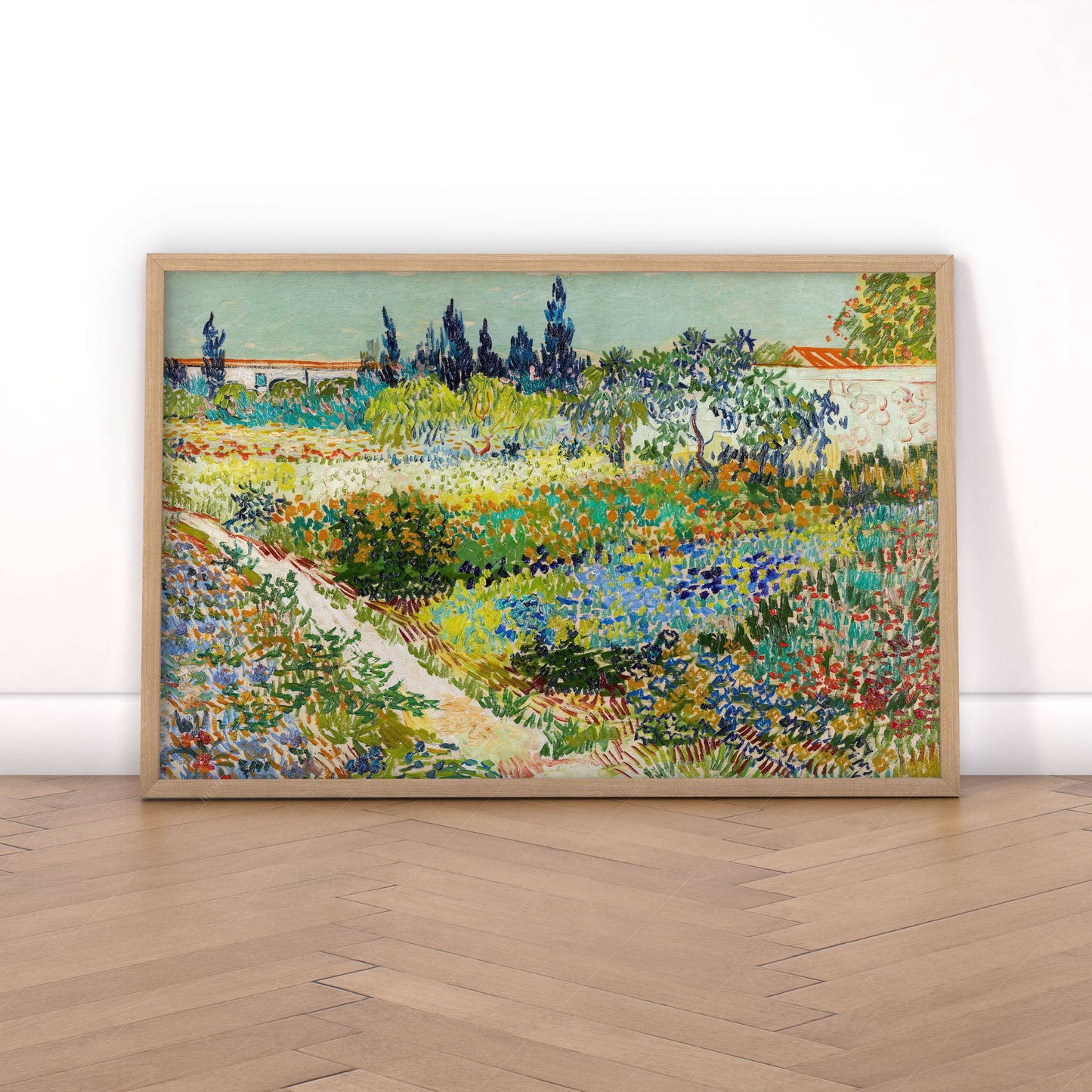 Van Gogh Poster, Garden at Arles, Colourful Garden, Gift Idea