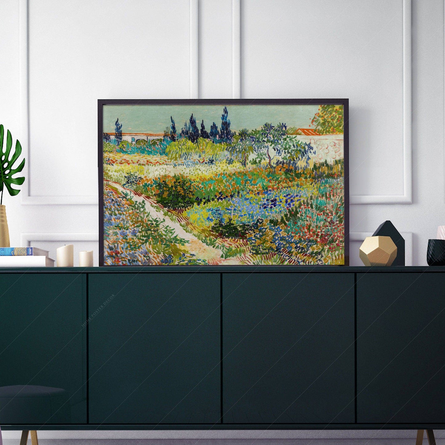 Van Gogh Poster, Garden at Arles, Colourful Garden, Gift Idea