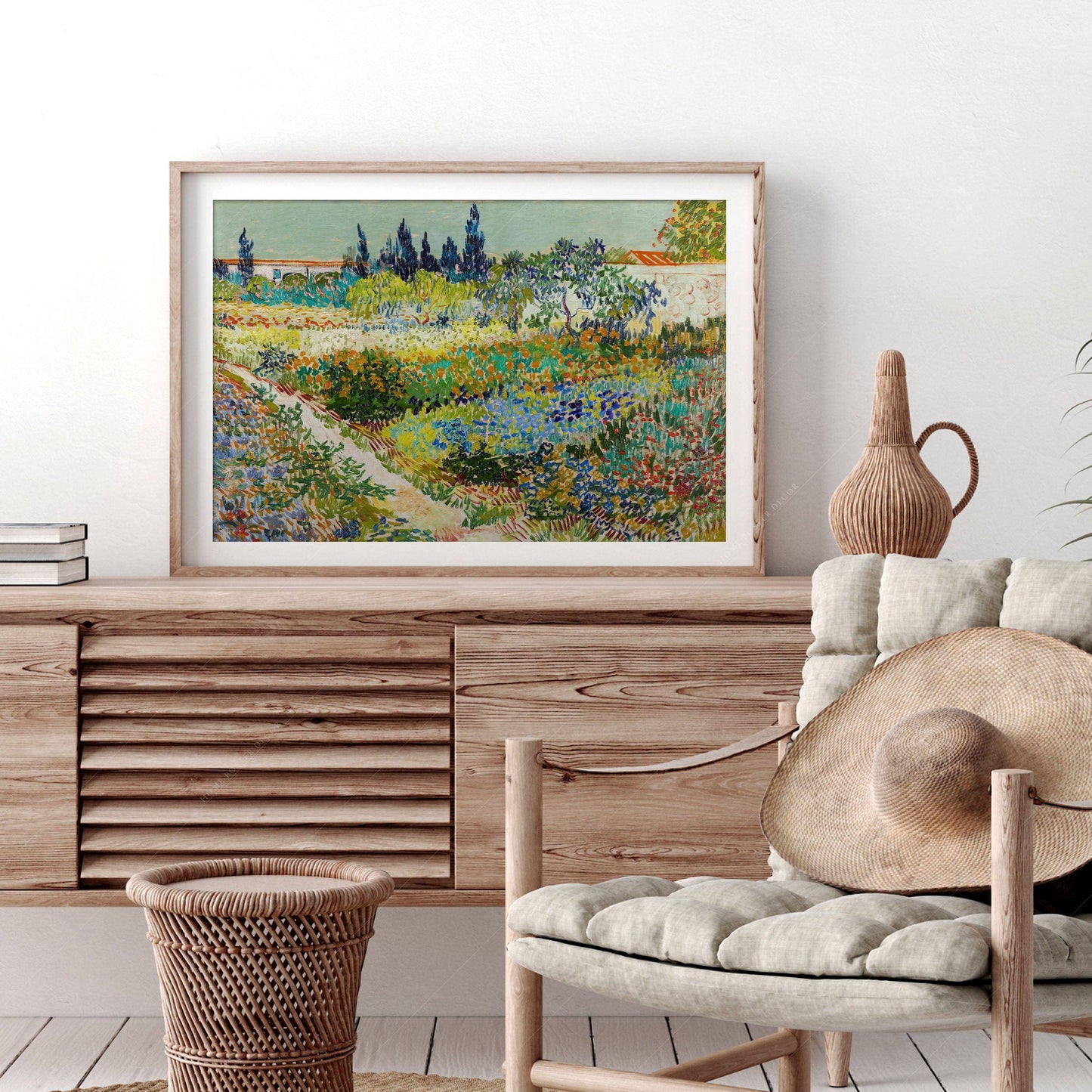 Van Gogh Poster, Garden at Arles, Colourful Garden, Gift Idea