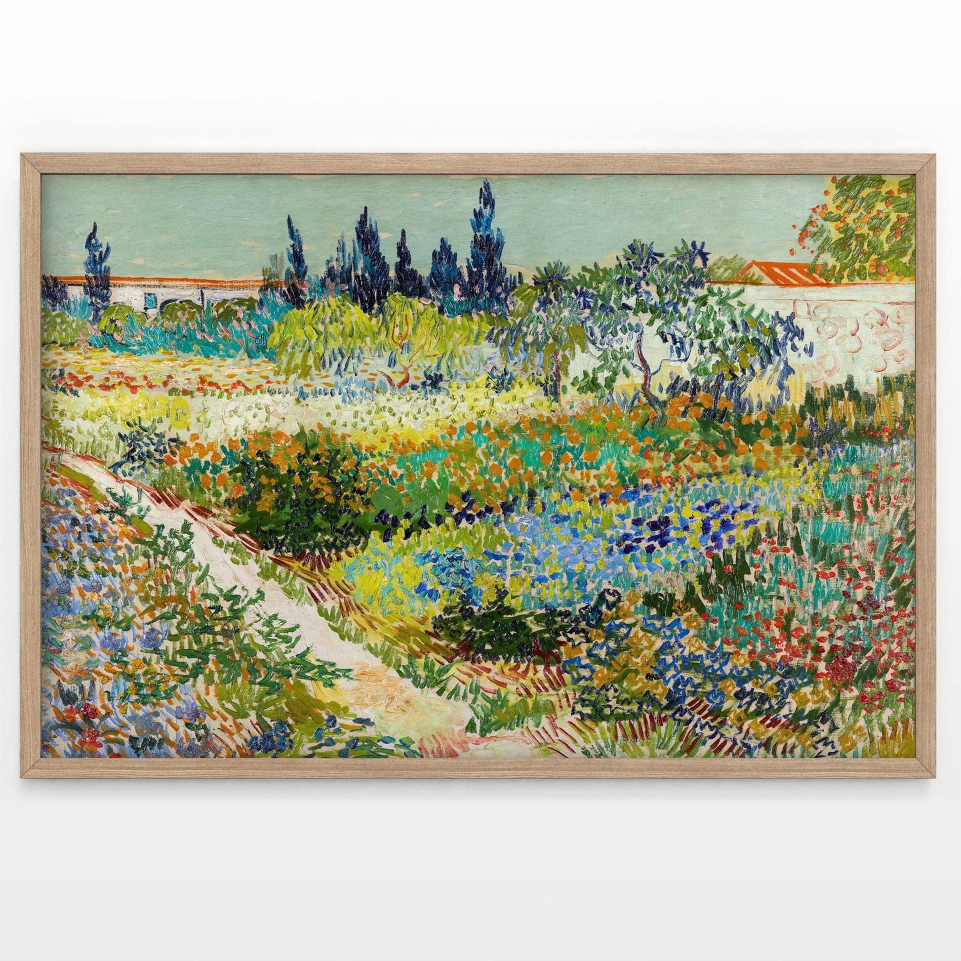 Van Gogh Poster, Garden at Arles, Colourful Garden, Gift Idea