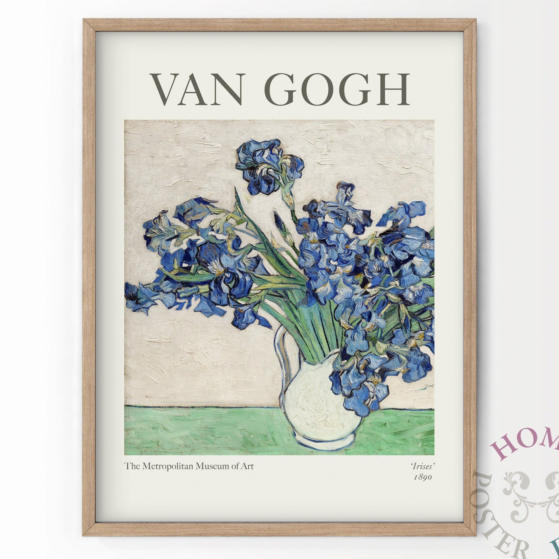 Van Gogh Poster, Irises in a White Vase