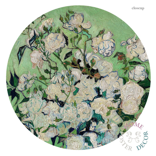 Van Gogh Poster, Roses in a Green Vase