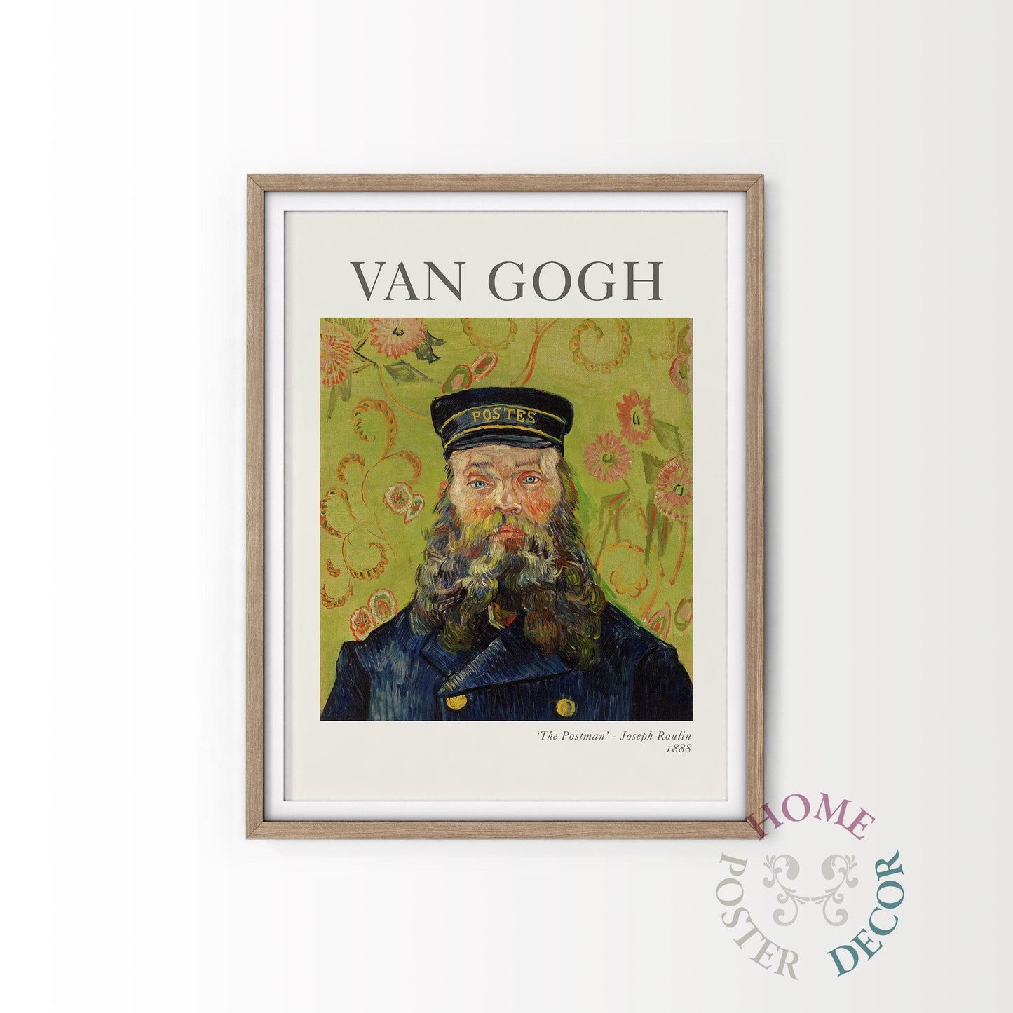 Van Gogh Poster, The Postman Joseph Roulin 1888