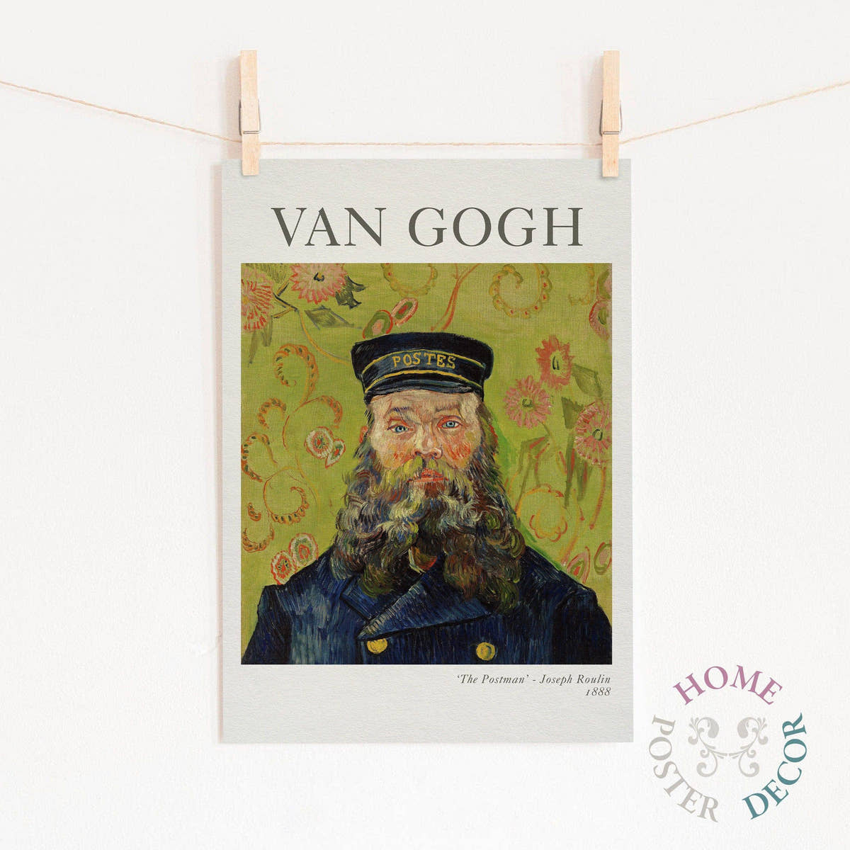 Van Gogh Poster, The Postman Joseph Roulin 1888
