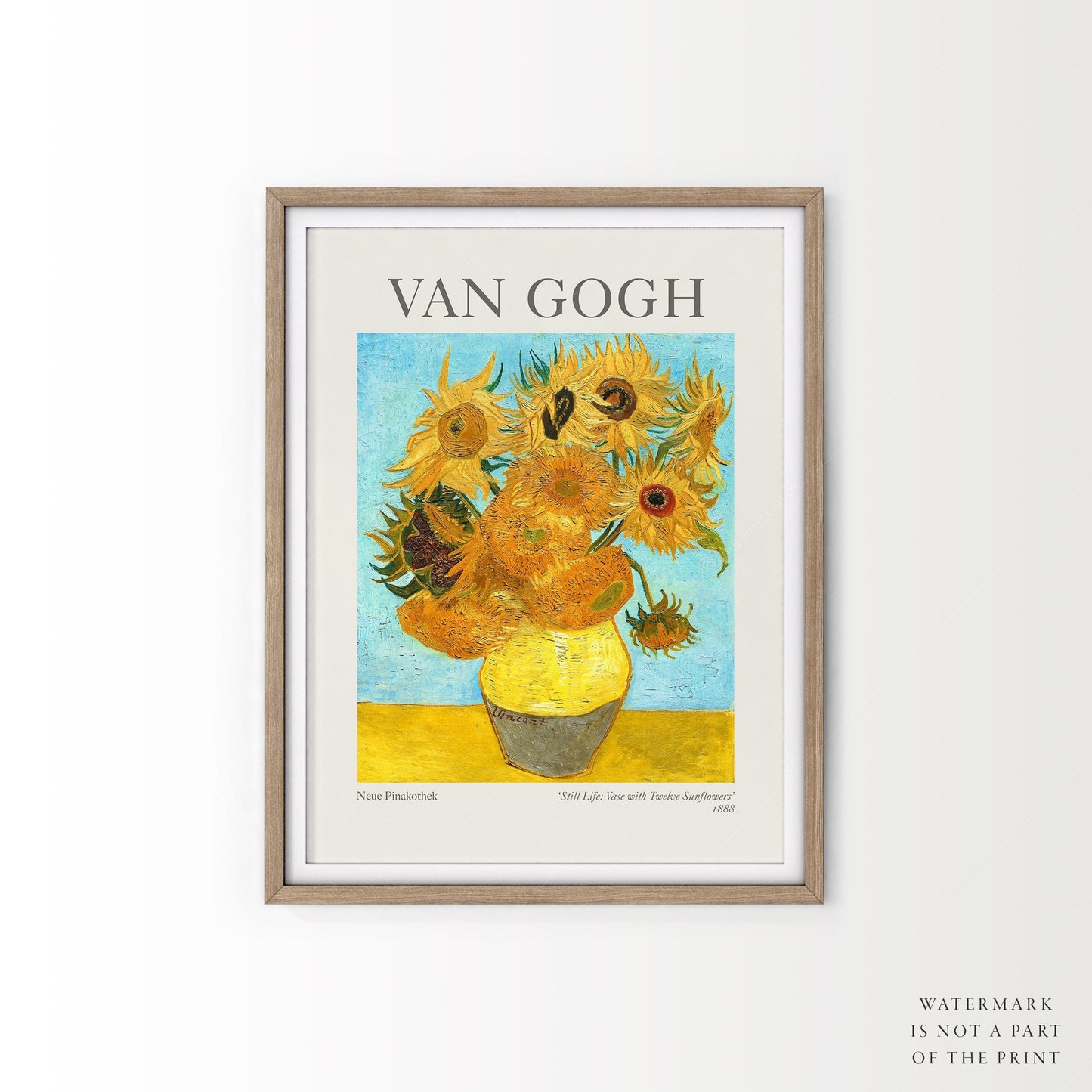 Van Gogh Poster, Vase with Twelve Sunflowers