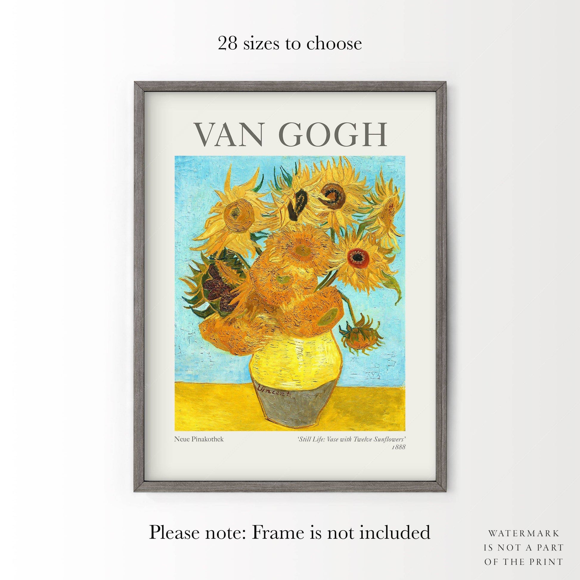 Van Gogh Poster, Vase with Twelve Sunflowers