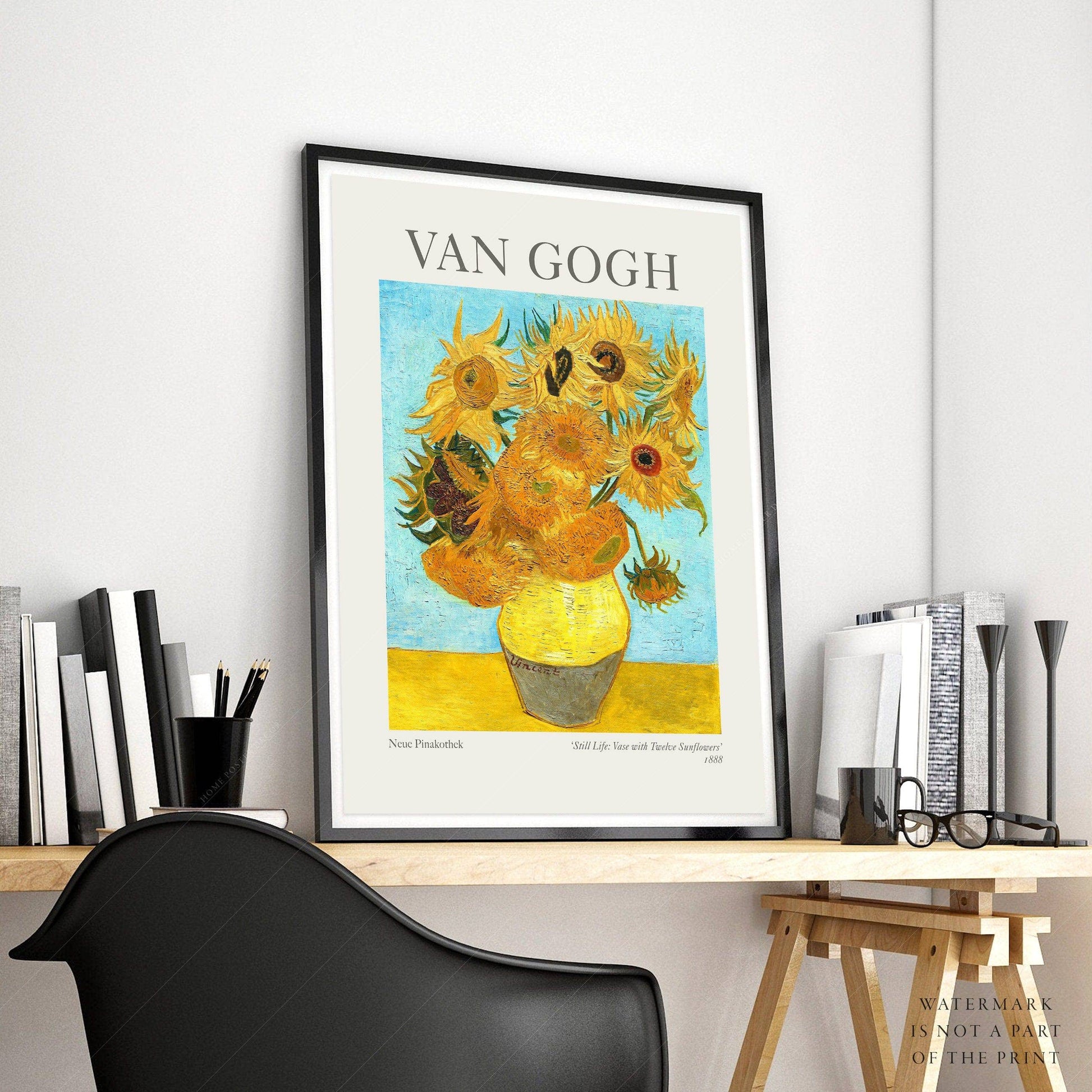 Van Gogh Poster, Vase with Twelve Sunflowers