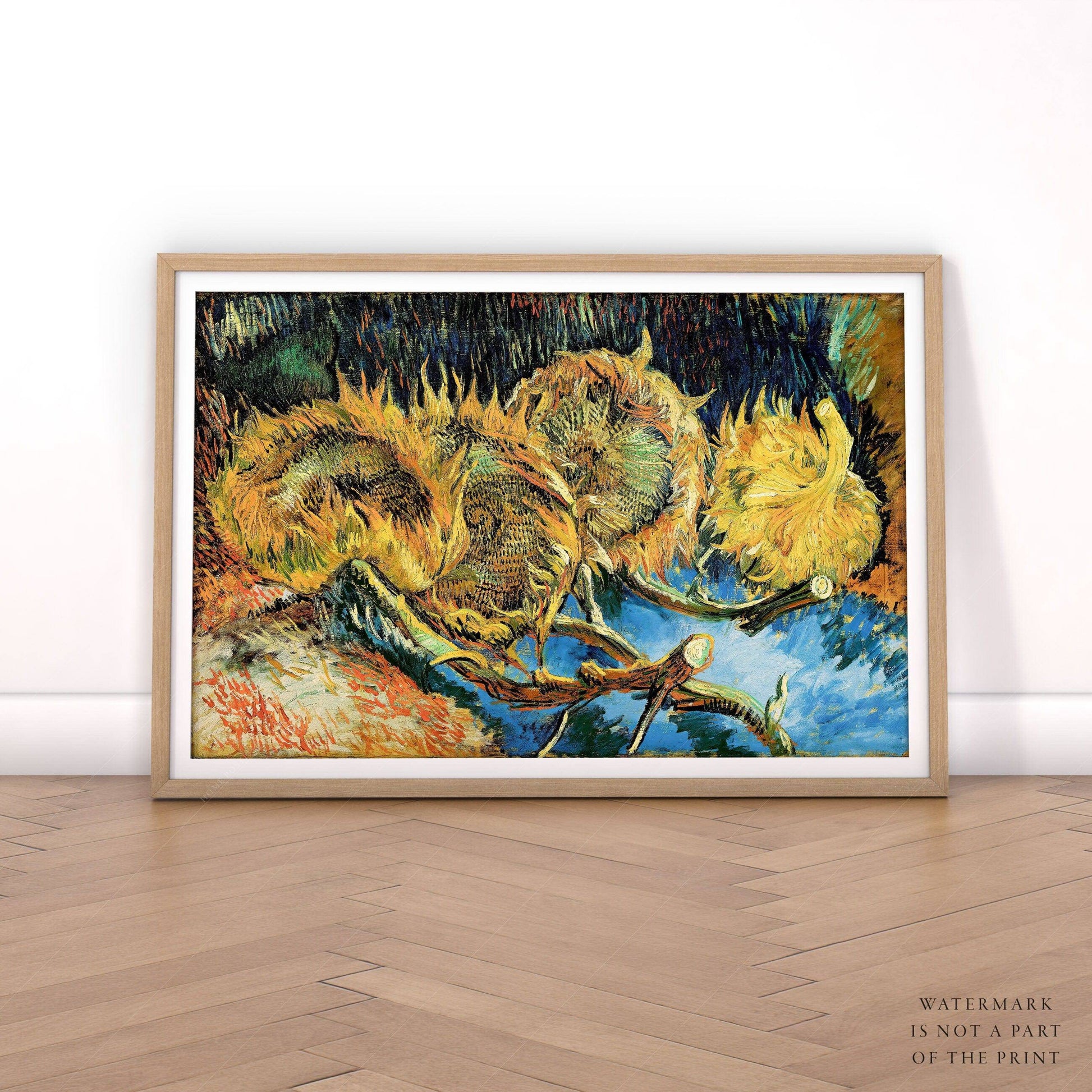 Van Gogh Print, Four Sunflowers Gone to Seed