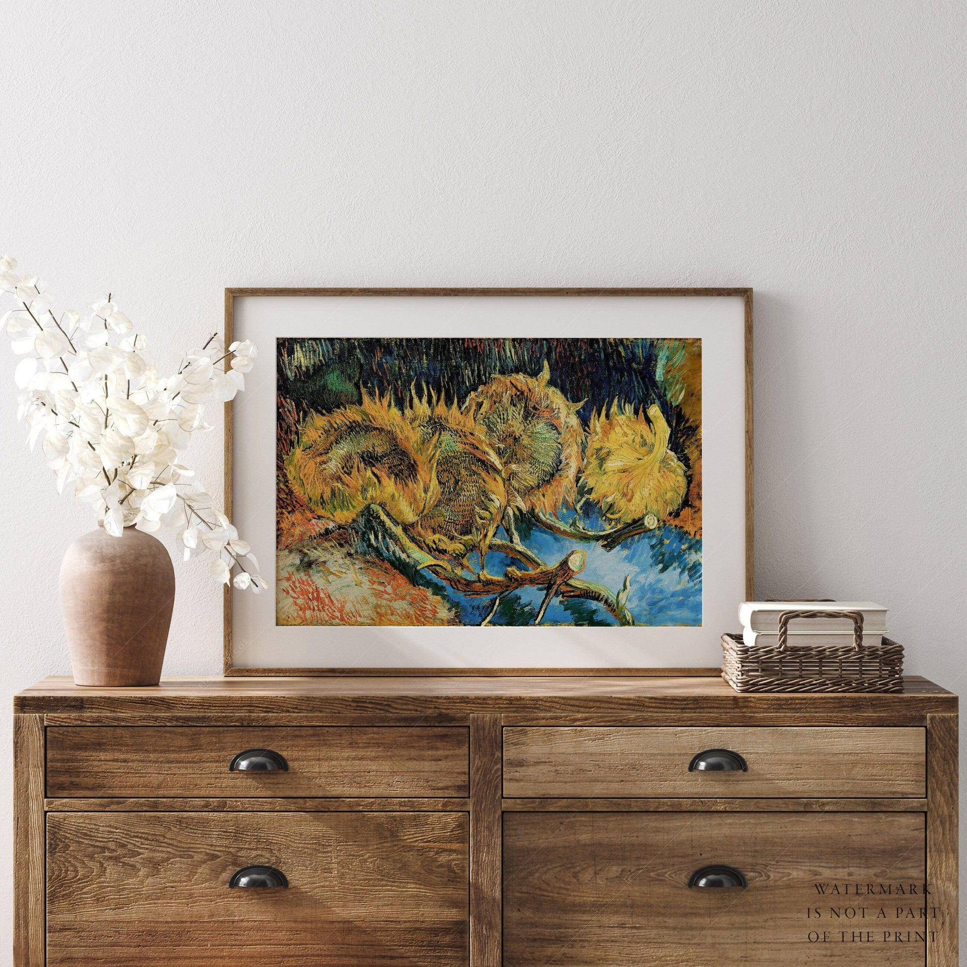 Van Gogh Print, Four Sunflowers Gone to Seed