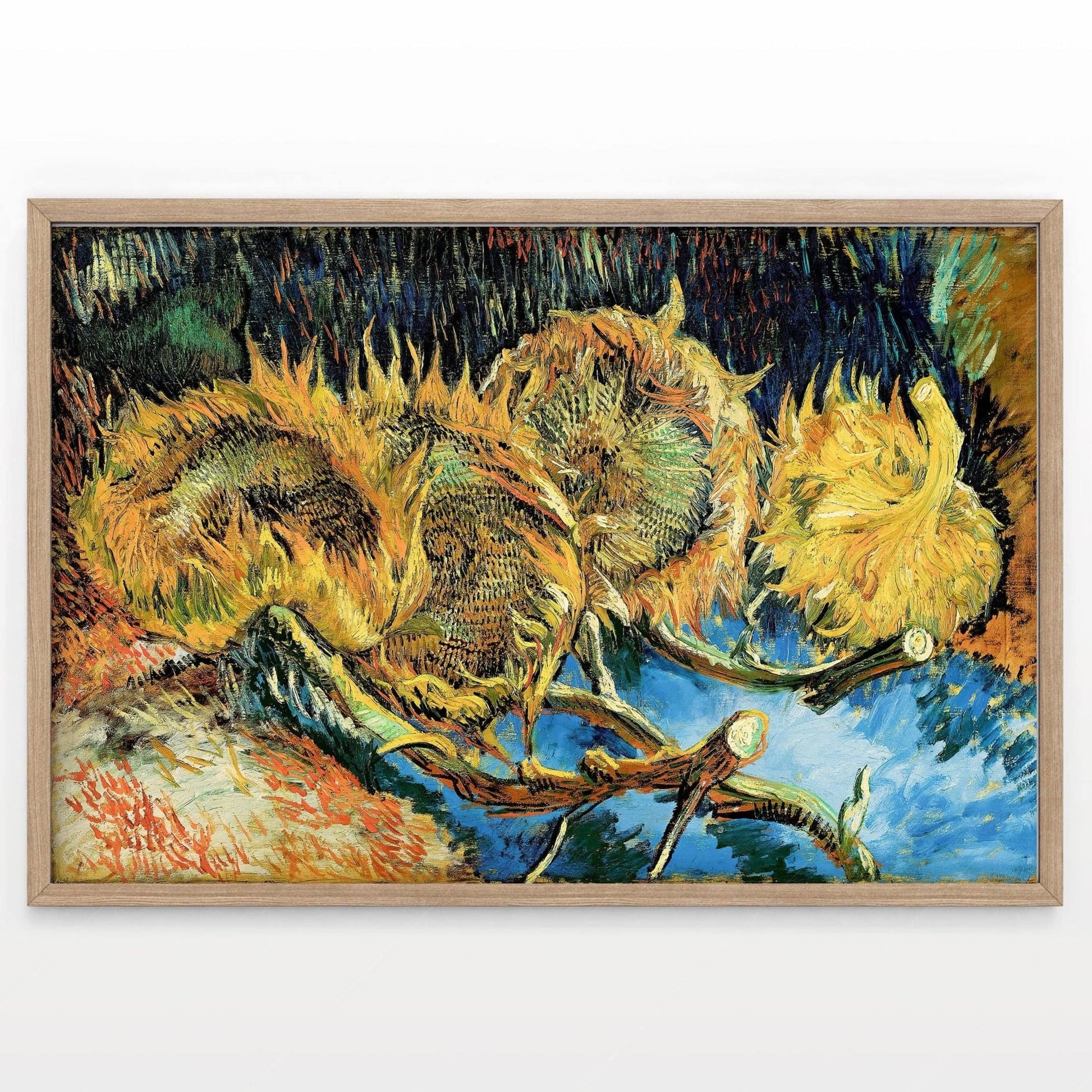 Van Gogh Print, Four Sunflowers Gone to Seed