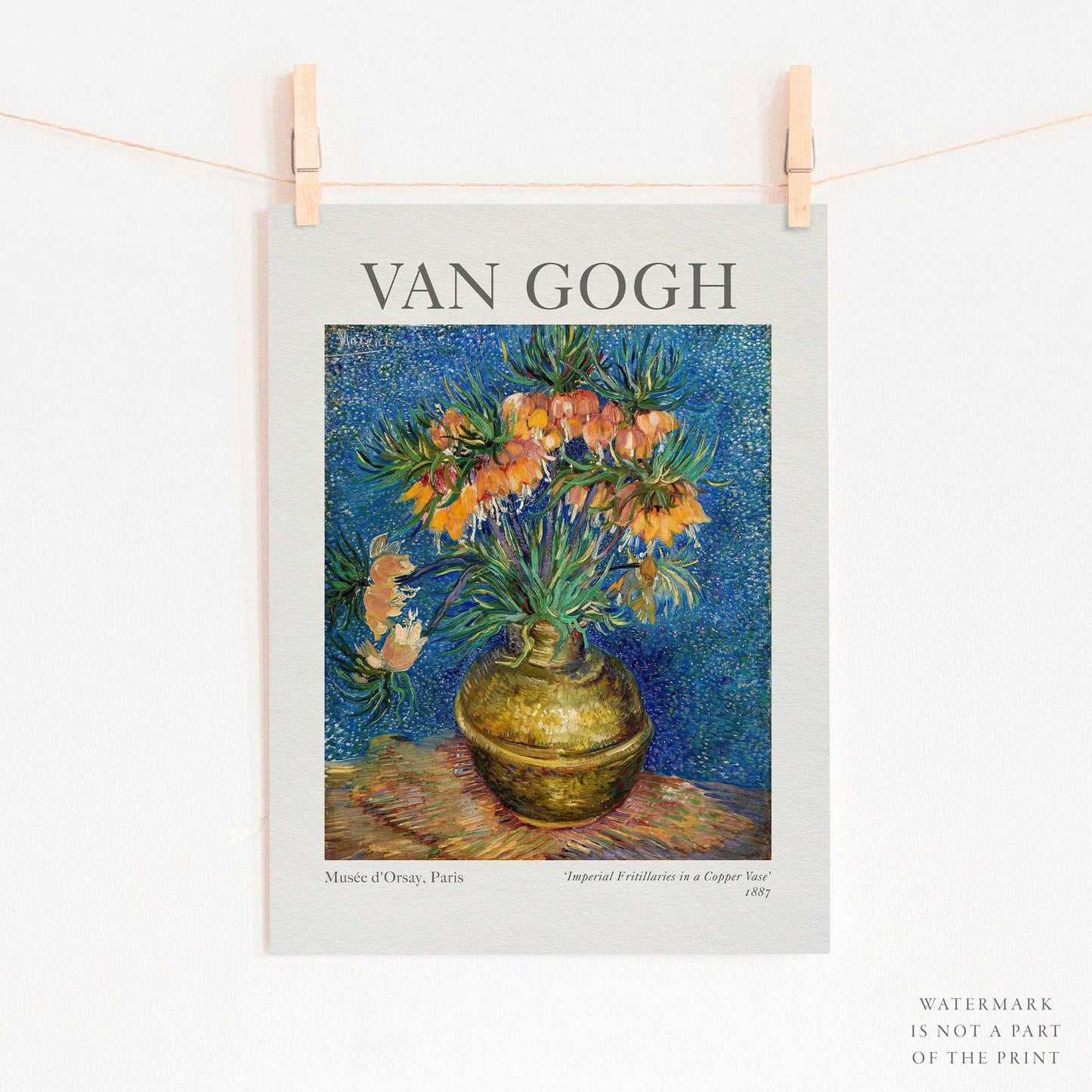 Van Gogh Print, Imperial Fritillaries in a Copper Vase