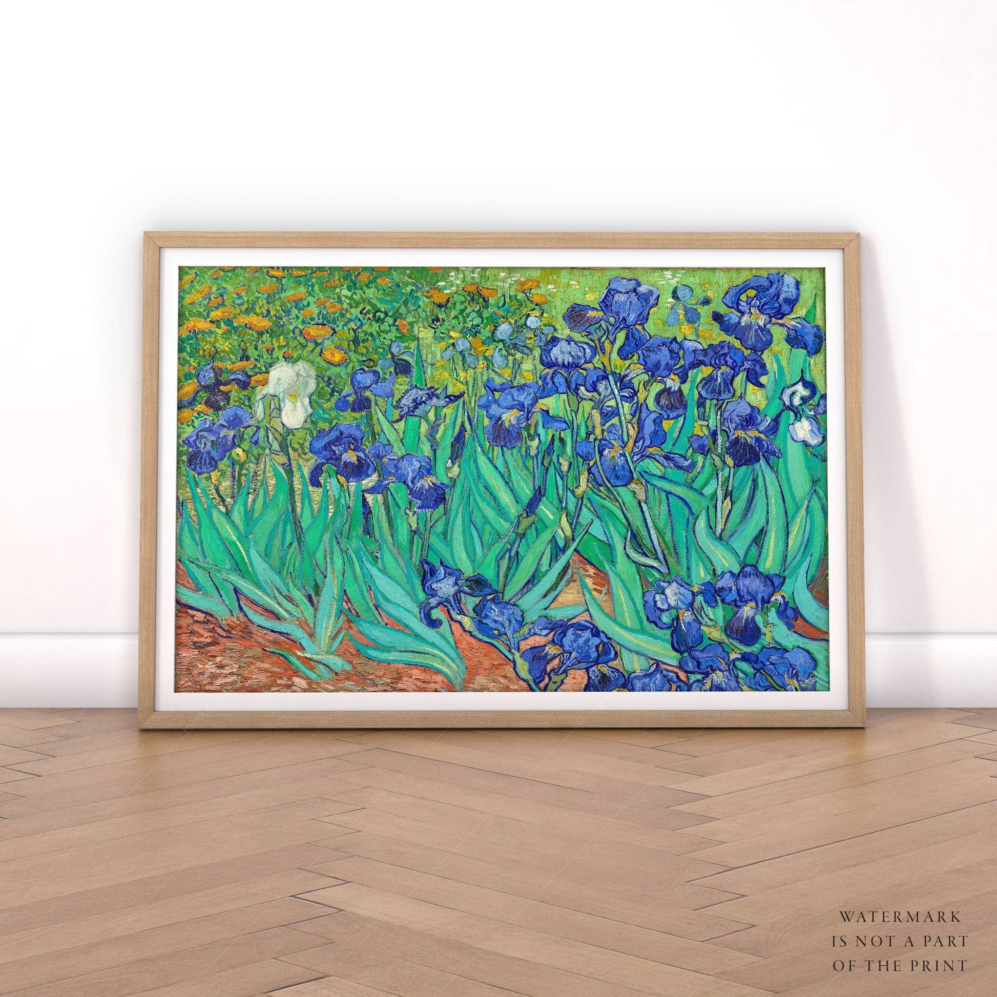 Van Gogh Print, Irises in a Garden