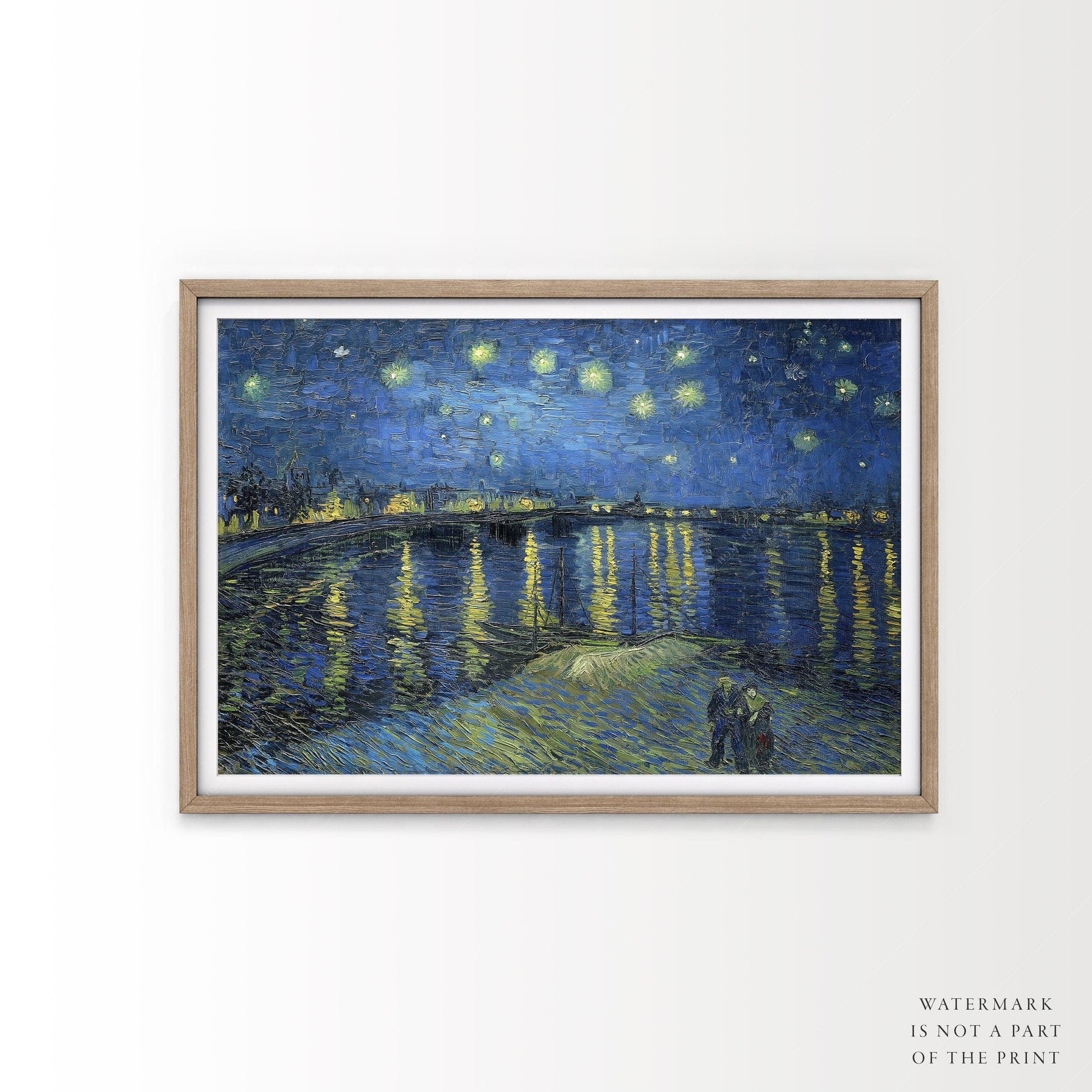 Van Gogh Print, Starry Night Over the Rhône, Famous Artwork