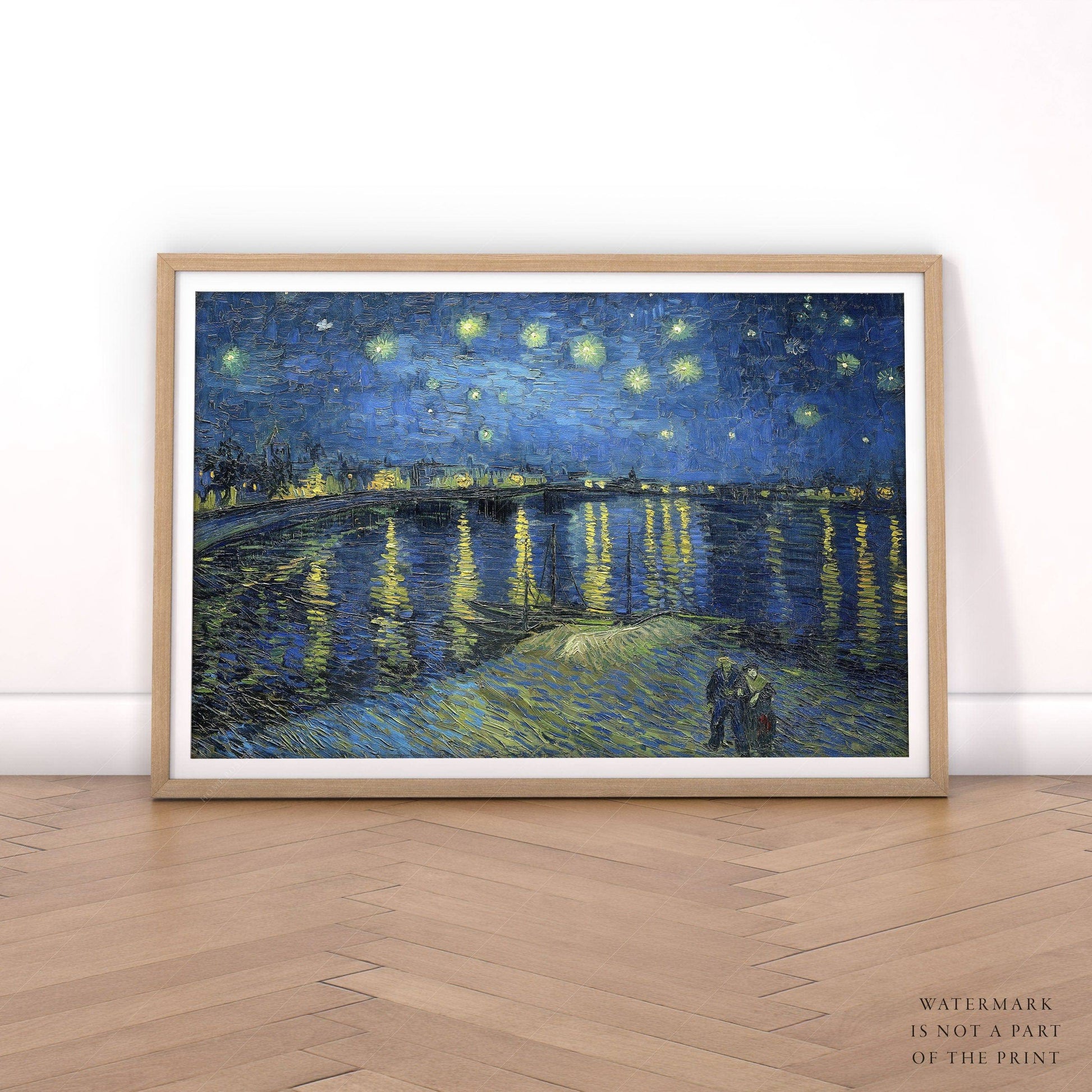 Van Gogh Print, Starry Night Over the Rhône, Famous Artwork
