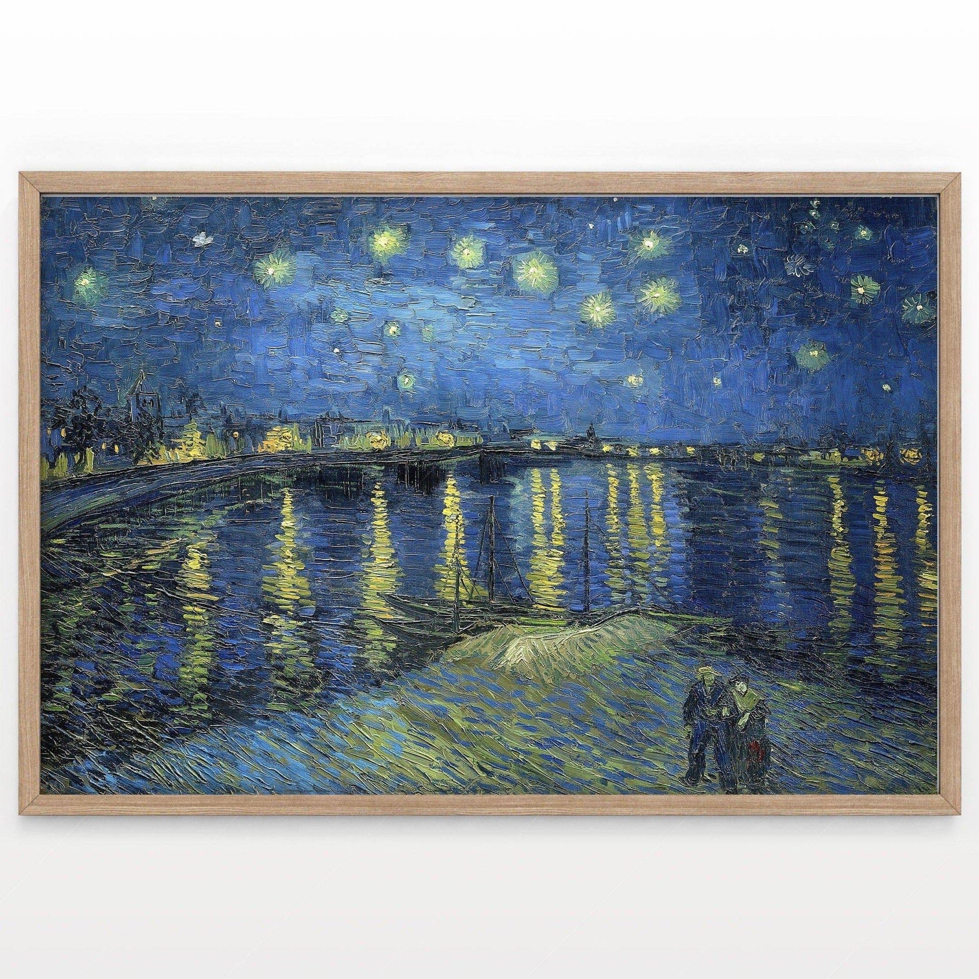 Van Gogh Print, Starry Night Over the Rhône, Famous Artwork