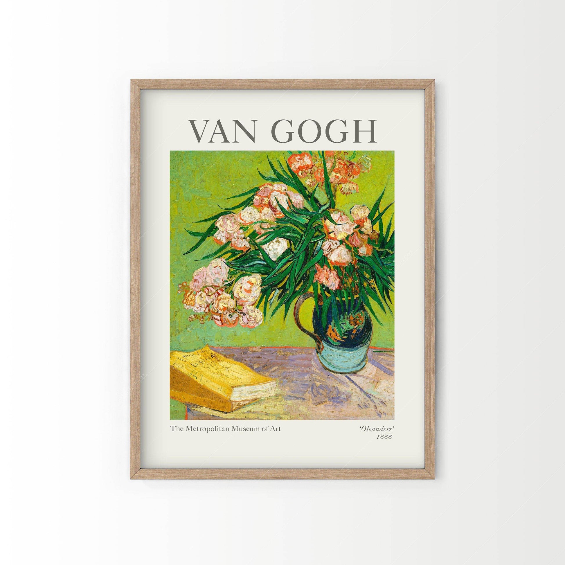 Van Gogh Set of 2 Prints, The Postman Portrait, Oleanders Flowers