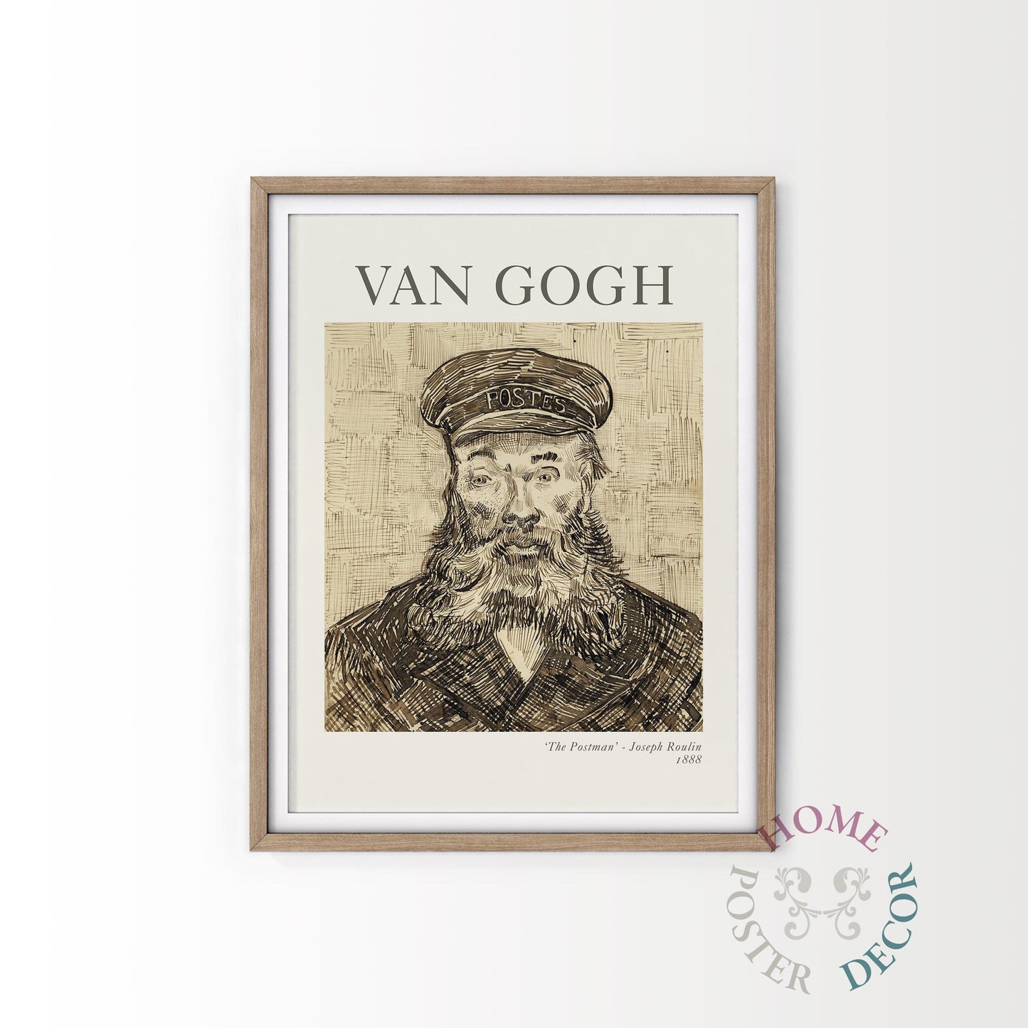 Van Gogh, The Postman Portrait Wall Art