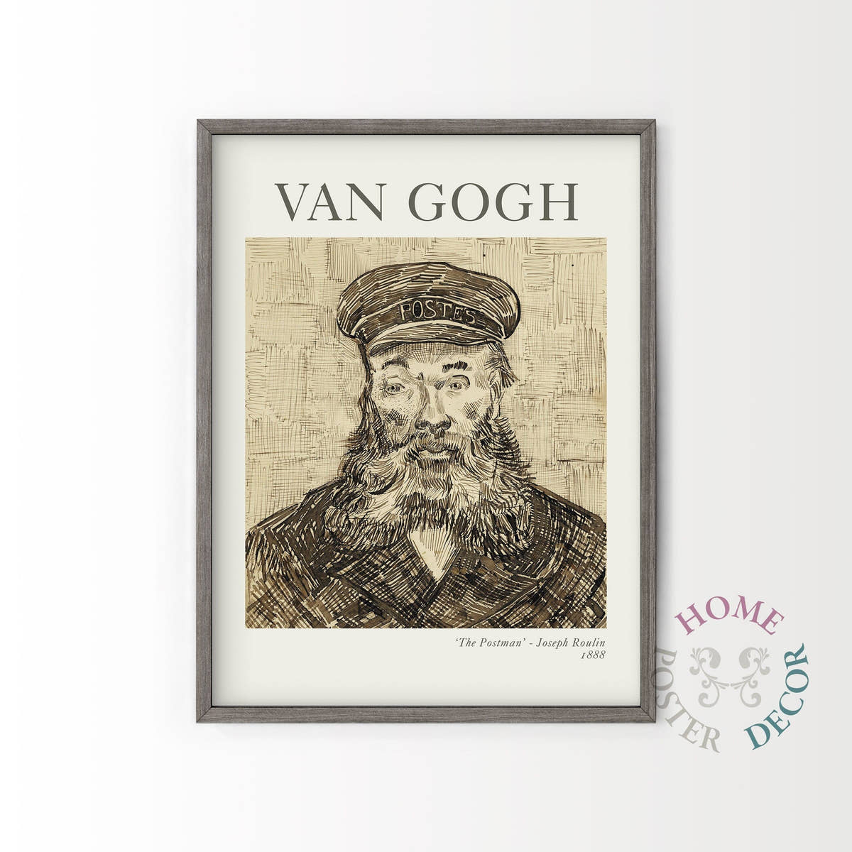 Van Gogh, The Postman Portrait Wall Art