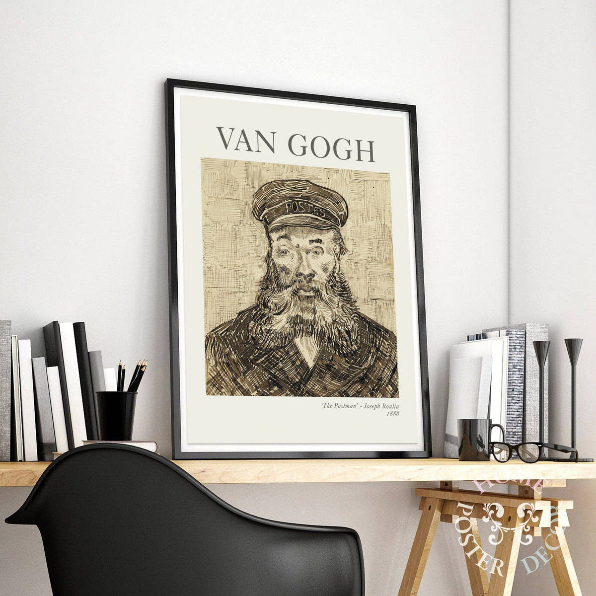Van Gogh, The Postman Portrait Wall Art