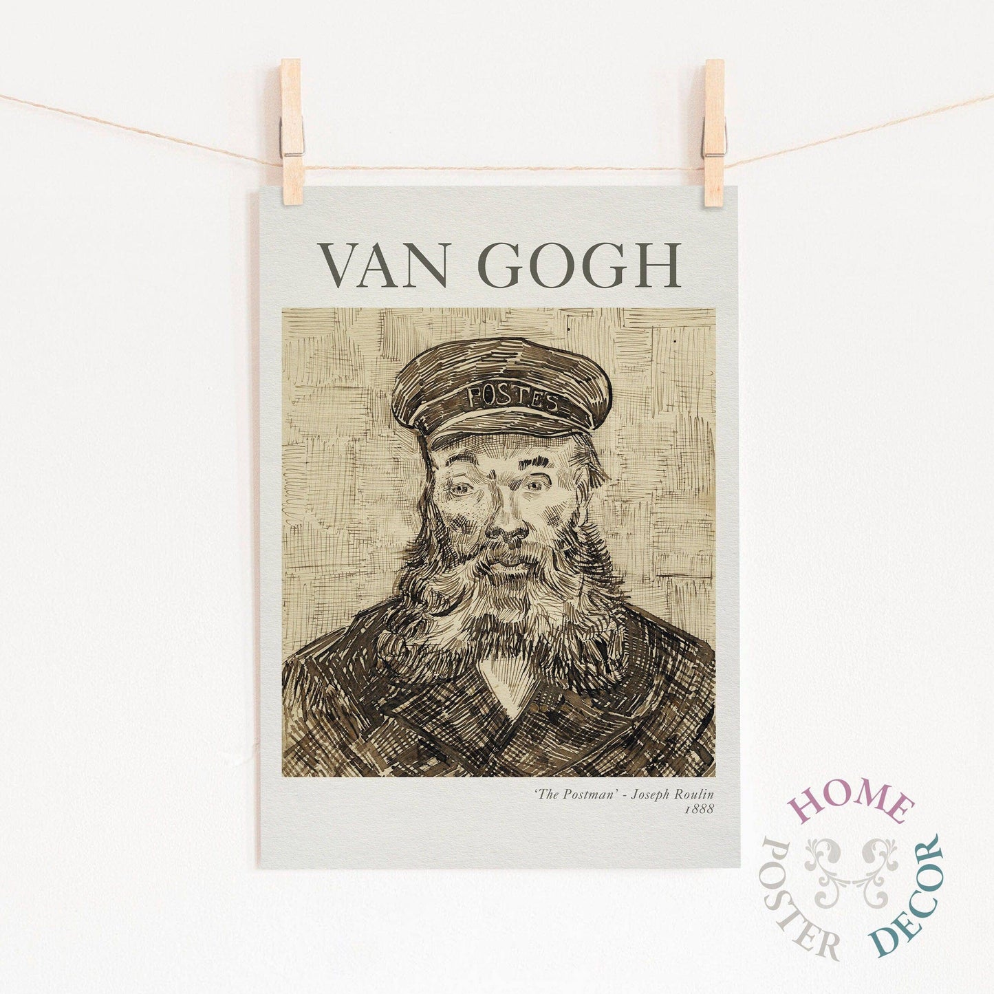 Van Gogh, The Postman Portrait Wall Art