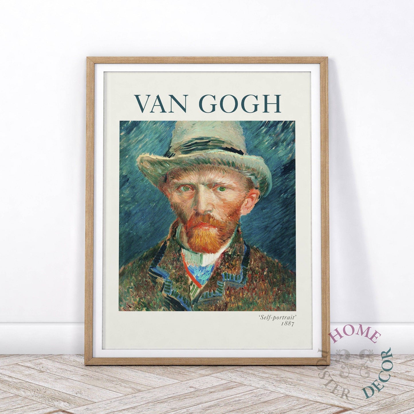 Van Gogh Wall Art, Self-Portrait with Hat Poster