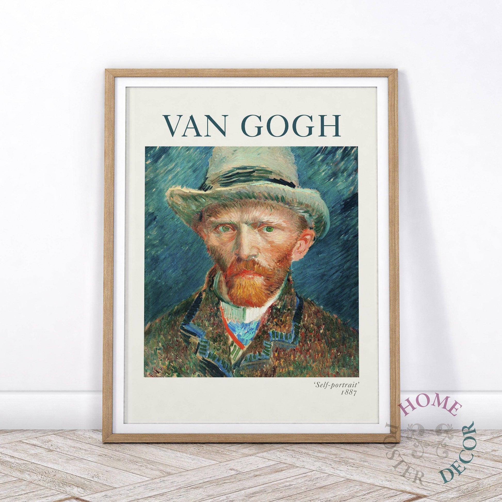 Van Gogh Wall Art, Self-Portrait with Hat Poster