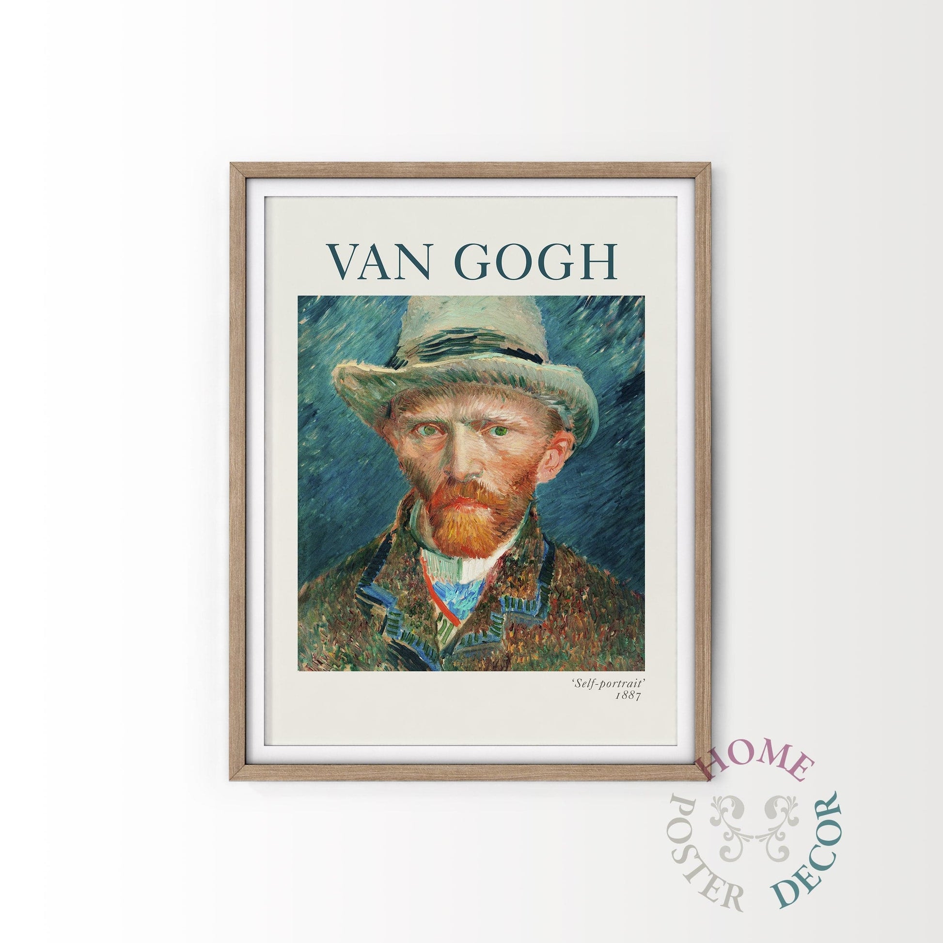 Van Gogh Wall Art, Self-Portrait with Hat Poster