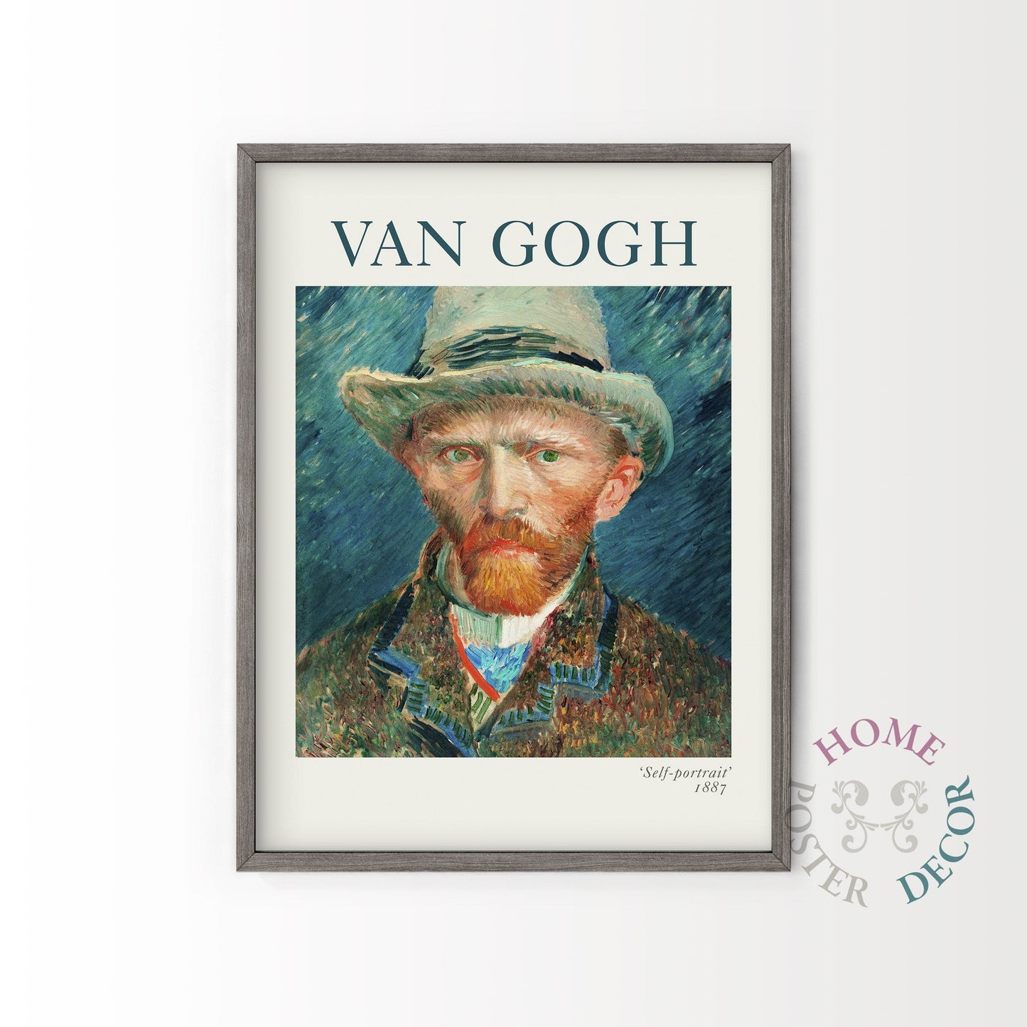 Van Gogh Wall Art, Self-Portrait with Hat Poster