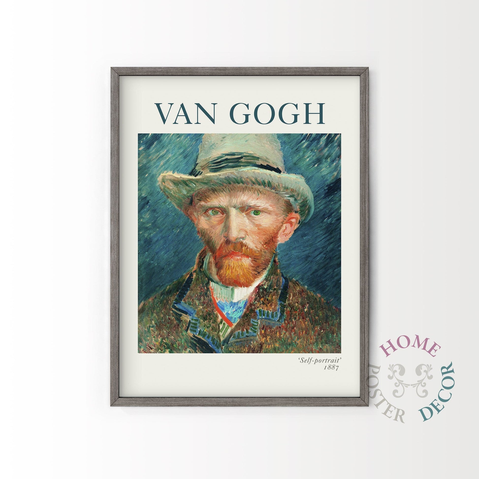 Van Gogh Wall Art, Self-Portrait with Hat Poster