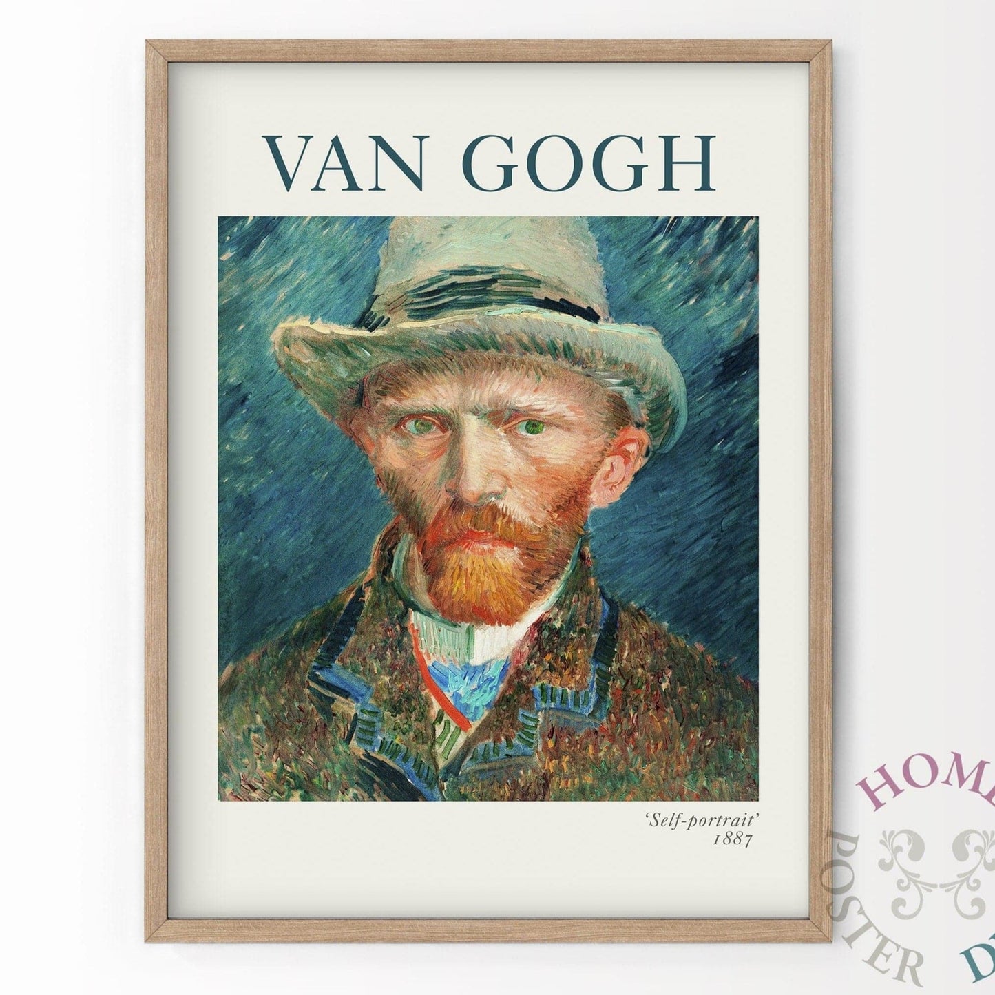 Van Gogh Wall Art, Self-Portrait with Hat Poster