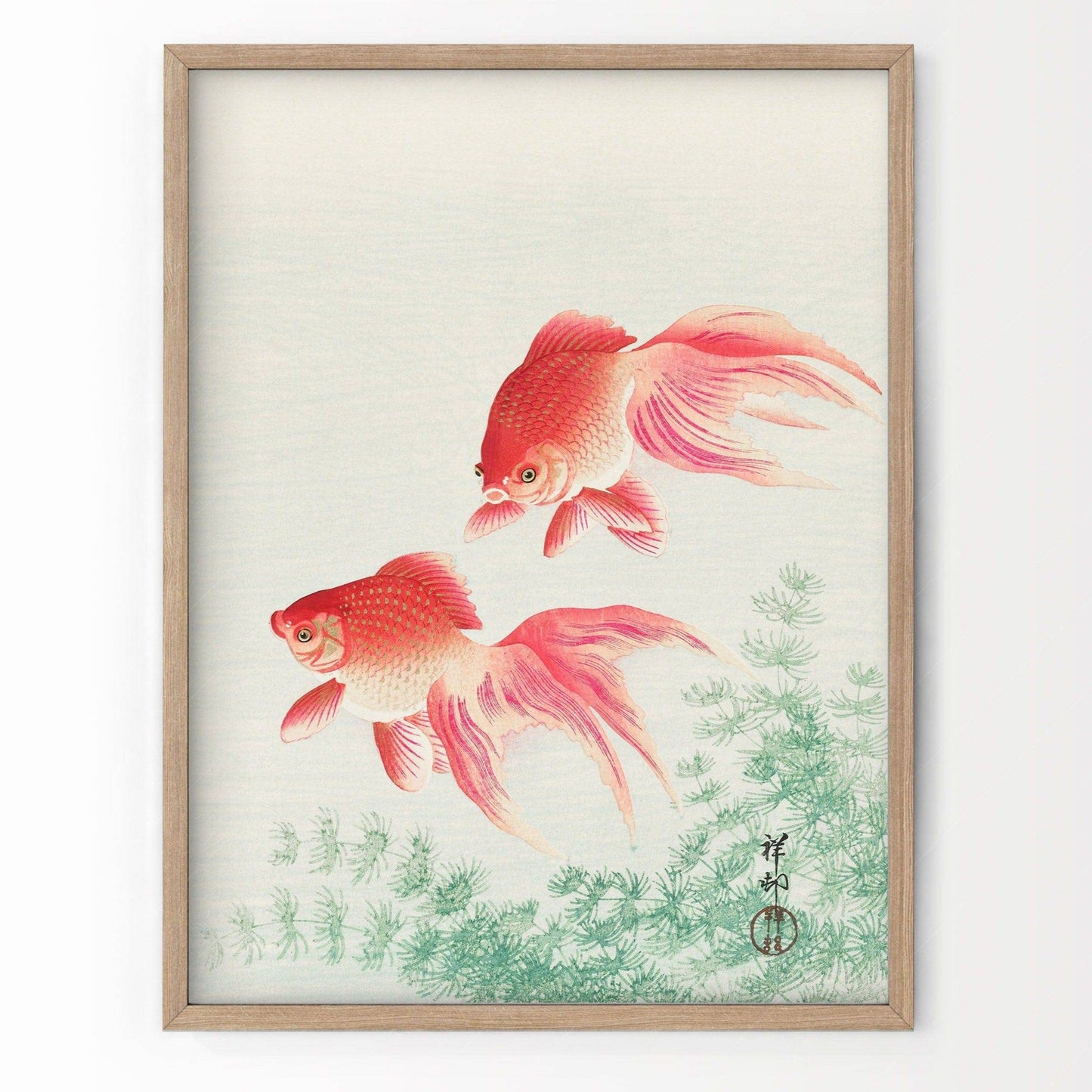 Vintage Goldfish Wall Art Print