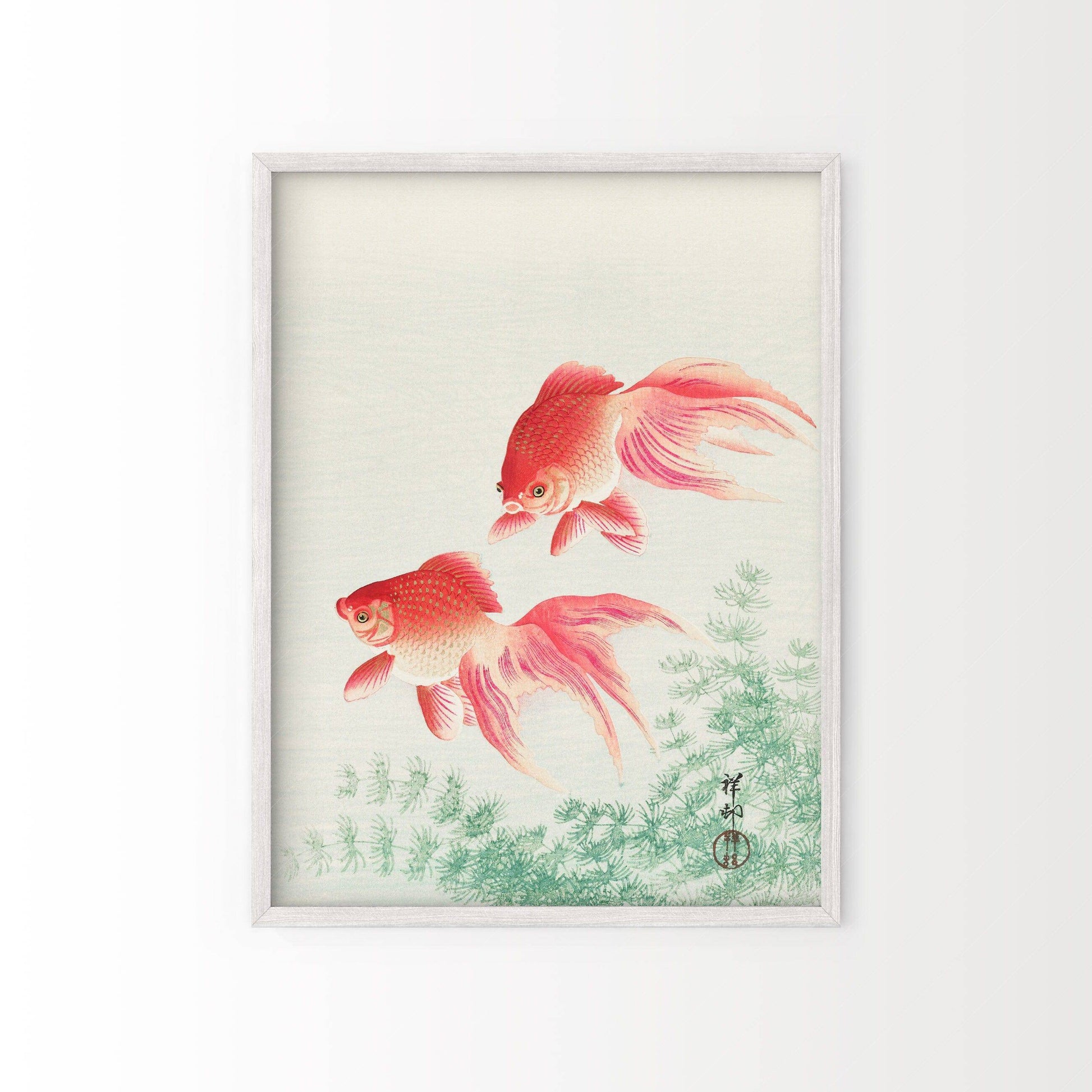 Vintage Goldfish Wall Art Print