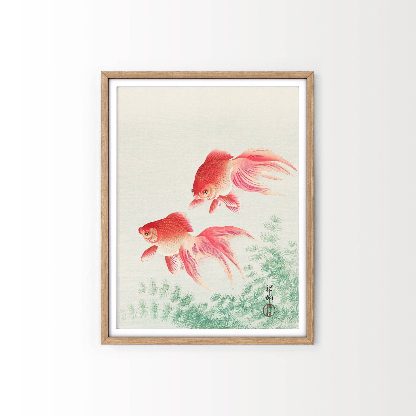 Vintage Goldfish Wall Art Print