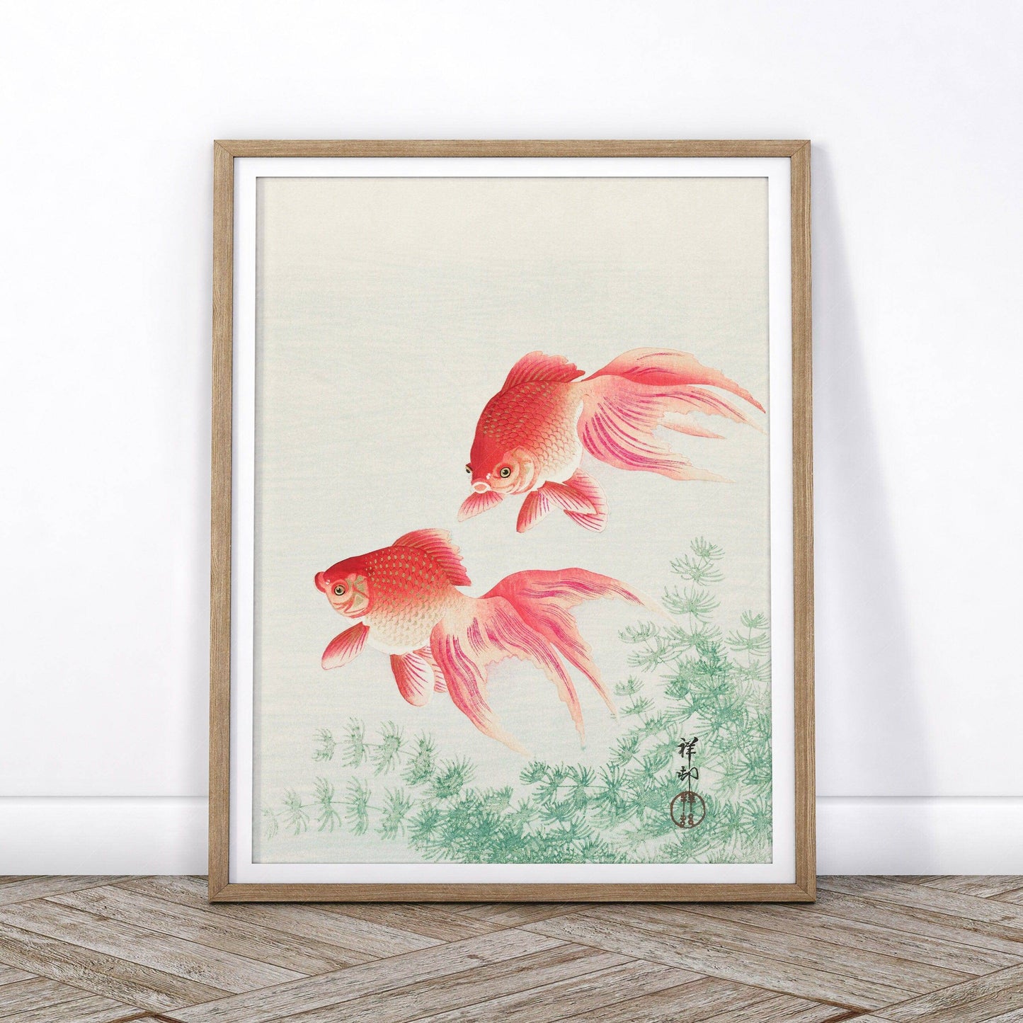 Vintage Goldfish Wall Art Print