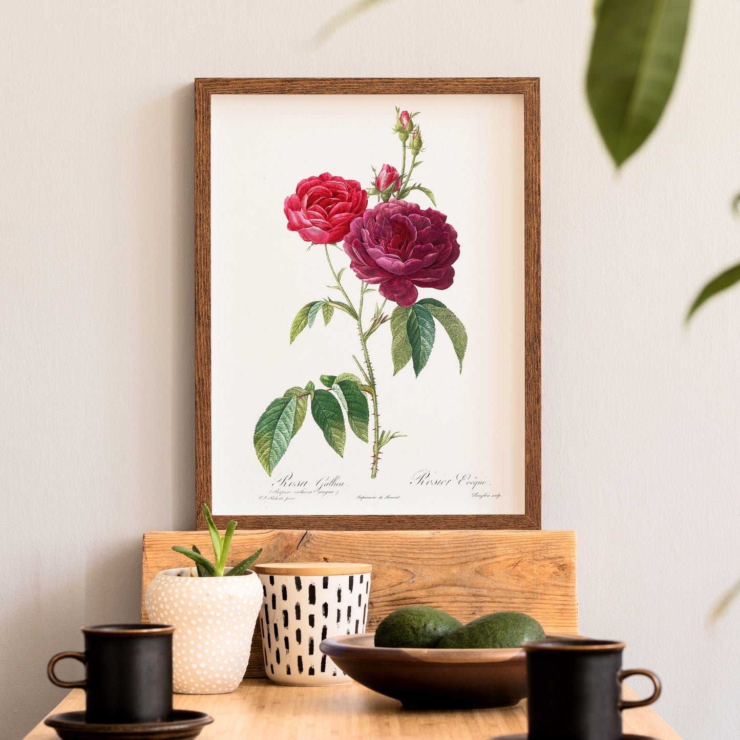 Vintage Roses Flower Print, Botanical Wall Art 04