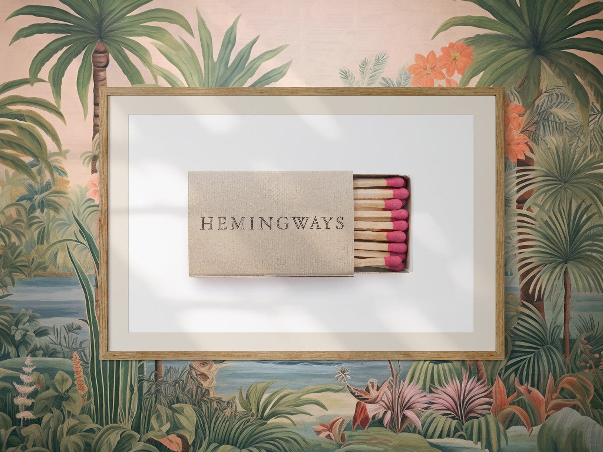 Vintage matchbox photography, Elegant wall art, Book lover gift, Hemingways